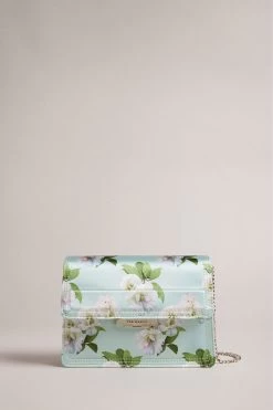 Ted Baker Green Jenil Floral Printed Cross Body Bag
