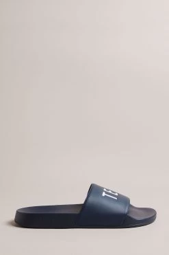 Ted Baker Blue Auly Brand Emboshort Sleeveded Pool Slides