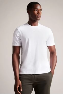 Ted Baker Wilkin Short Sleeved Branded White T-Shirt