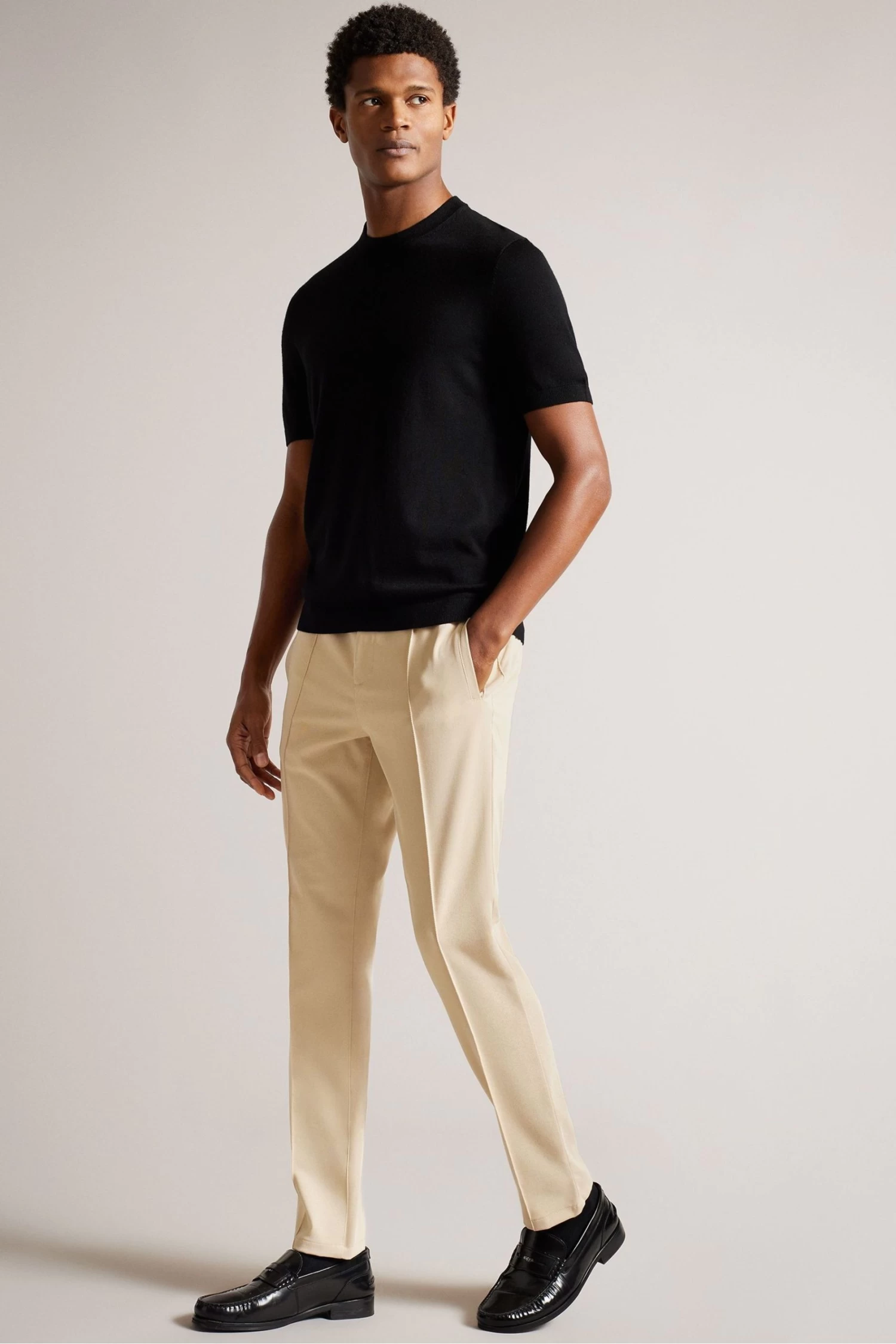 Ted Baker Rodny Irvine Natural Slim Fit Trousers - Image 3