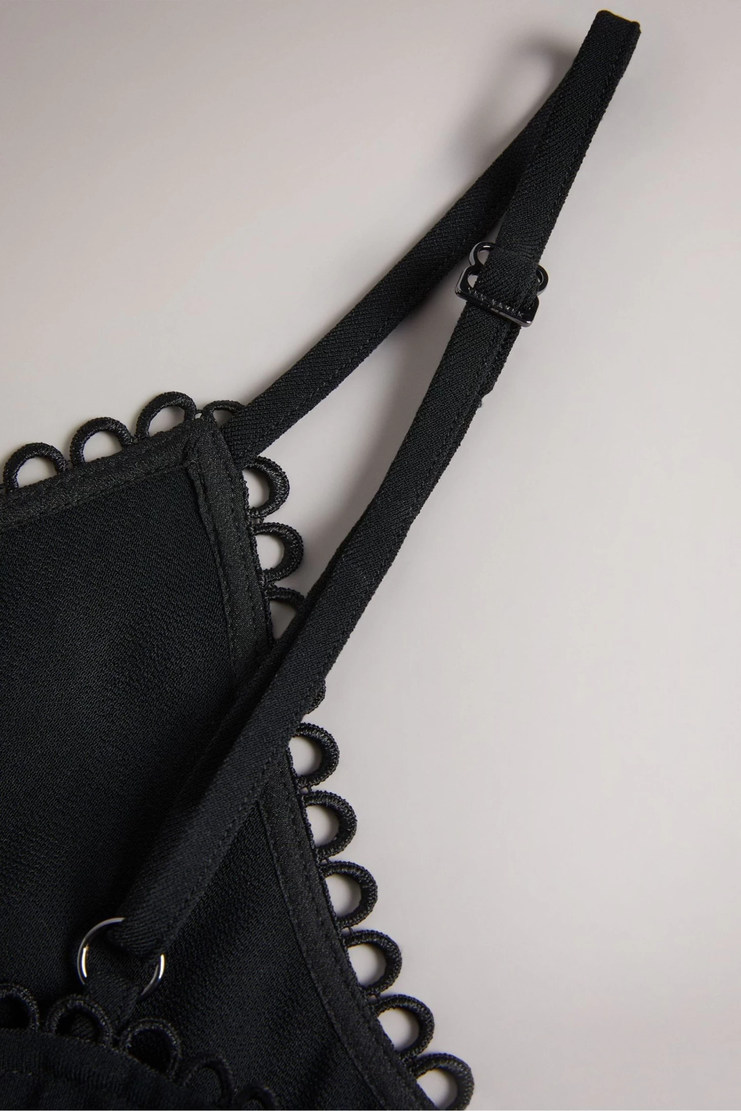 Ted Baker Andreno Black Strappy Cami With Rouleaux Trims - Image 6