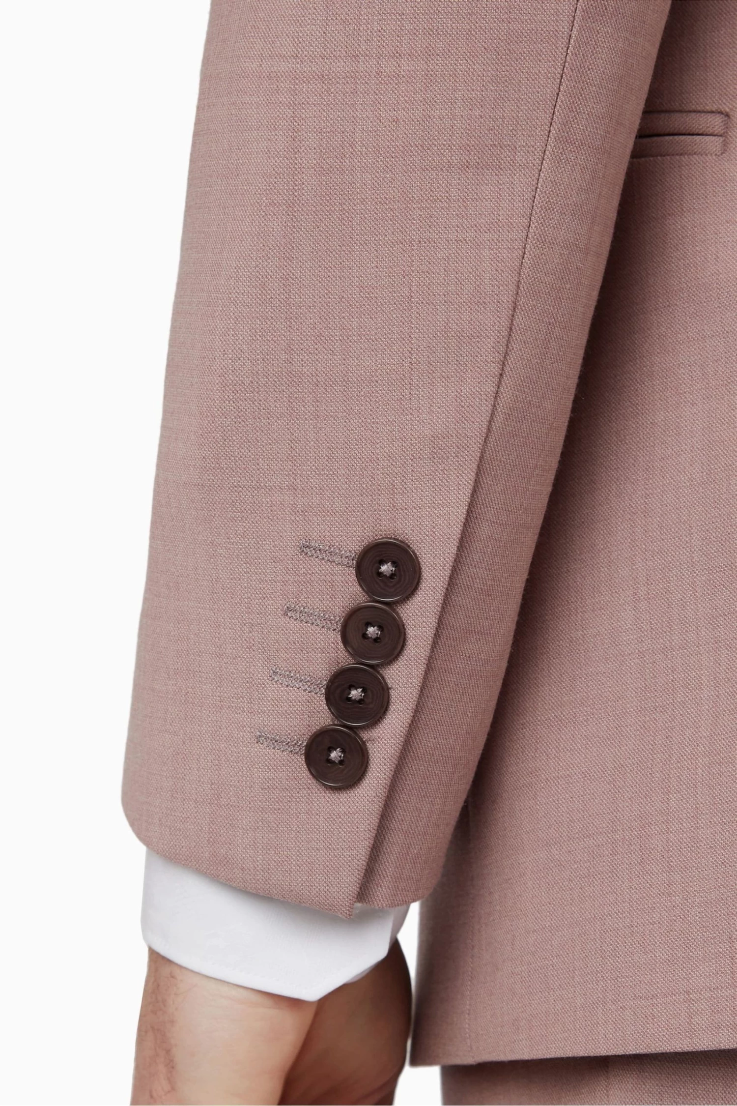 Ted Baker Pink Sharkskin Slim Suit Jacket - Image 6