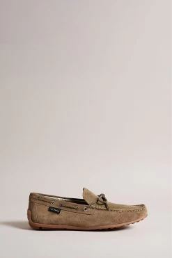 Ted Baker Green Kenney Suede Driver Boat Shoes
