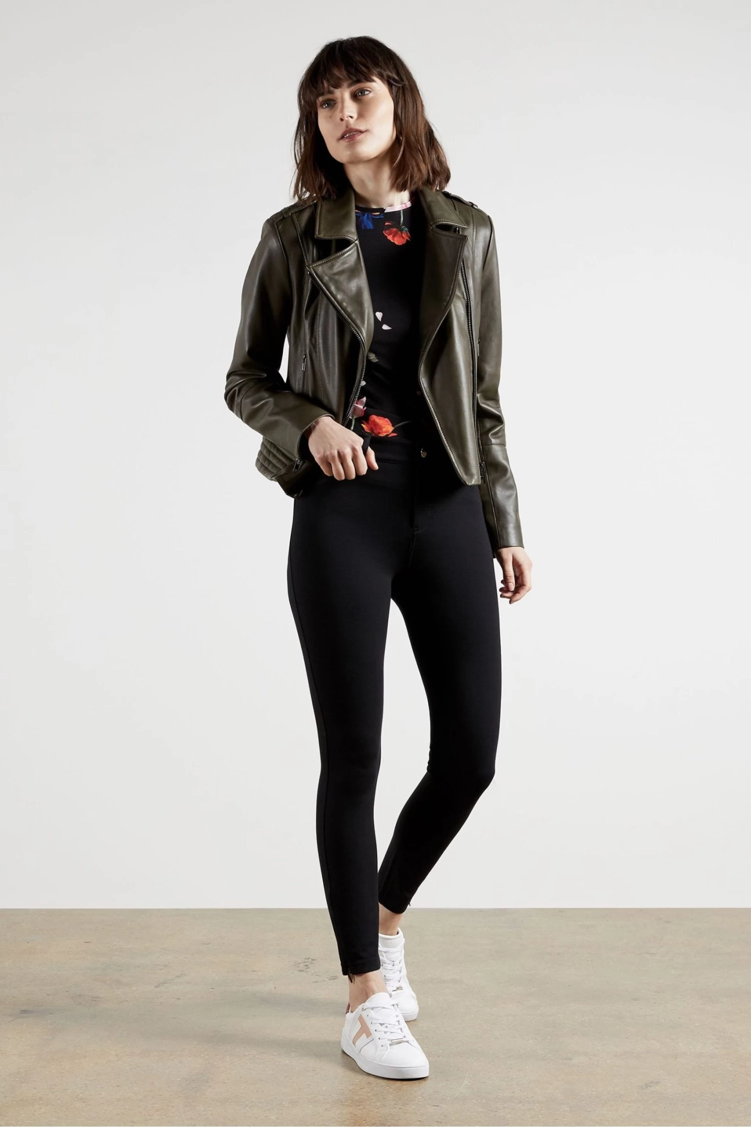 Ted Baker Strenti Skinny Zip Cuff Ponti Jeggings - Image 2