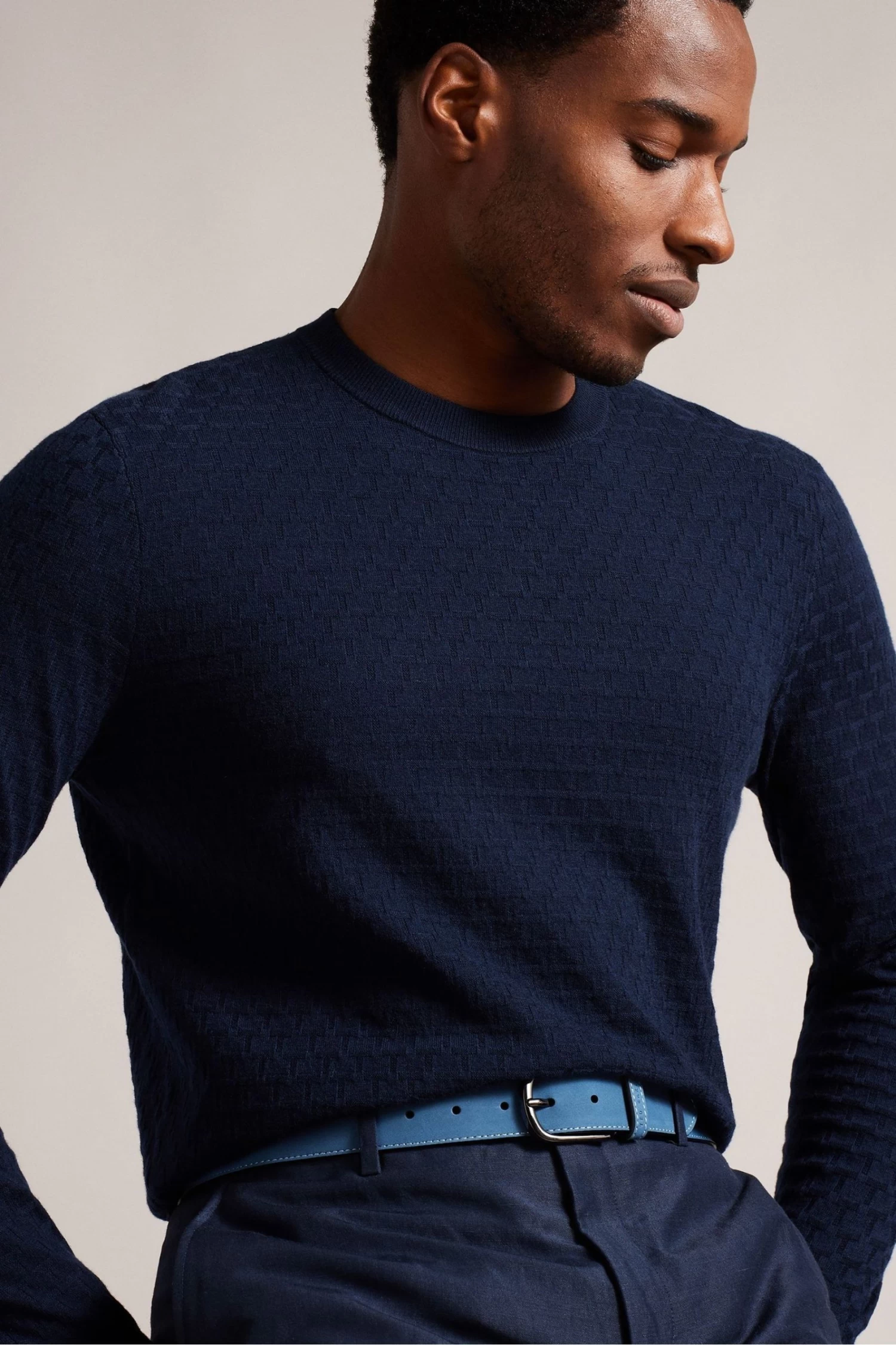 Ted Baker Blue Leather Belt - Image 4