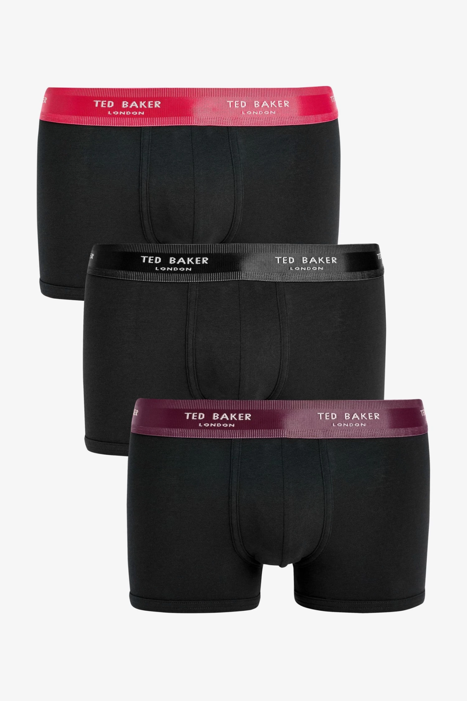Ted Baker Black 3-Pack Cotton Fashion Trunk