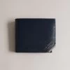 Ted Baker Blue Metal Corner Bifold Coin Wallet
