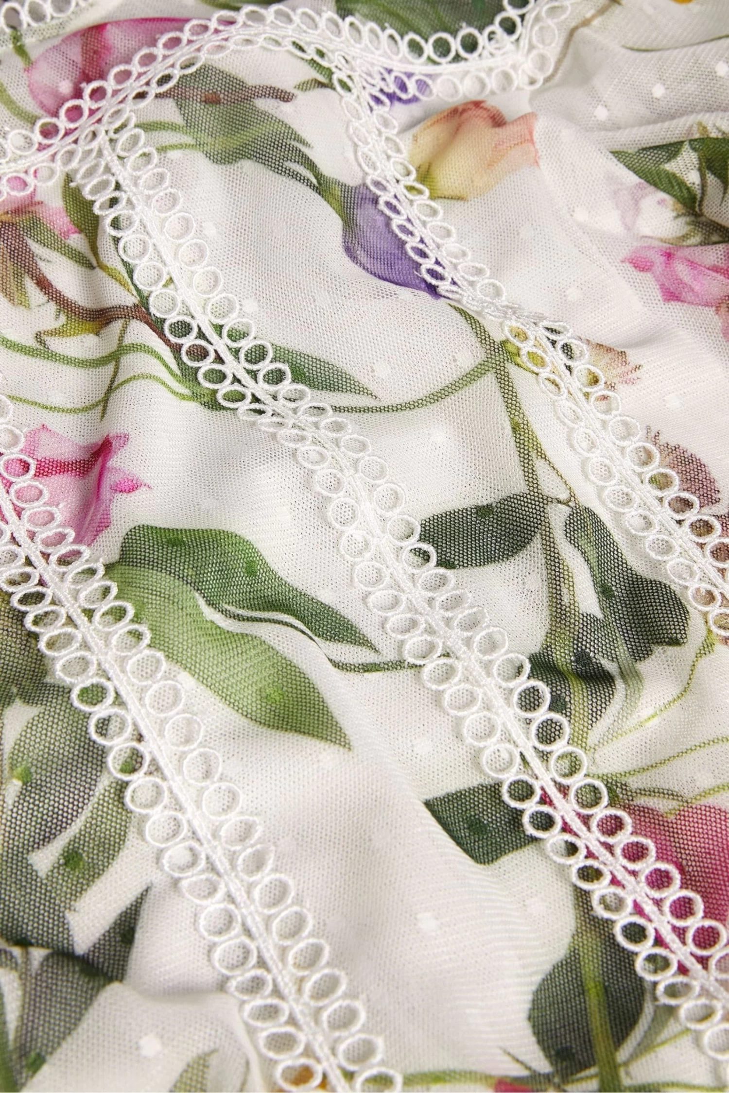 Ted Baker Arelln White High Neck Top With Lace Tapes - Image 6