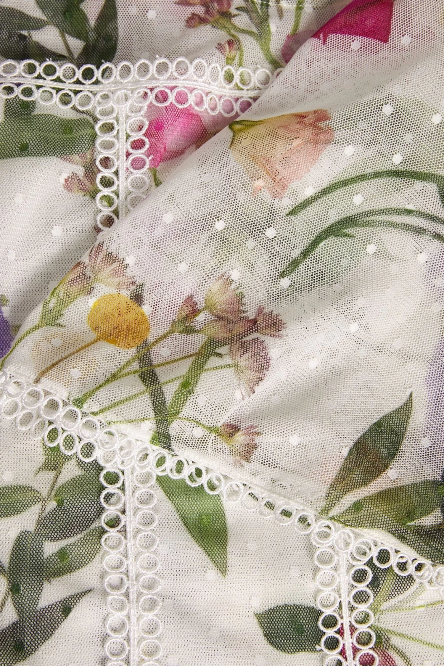 Ted Baker Arelln White High Neck Top With Lace Tapes - Image 7