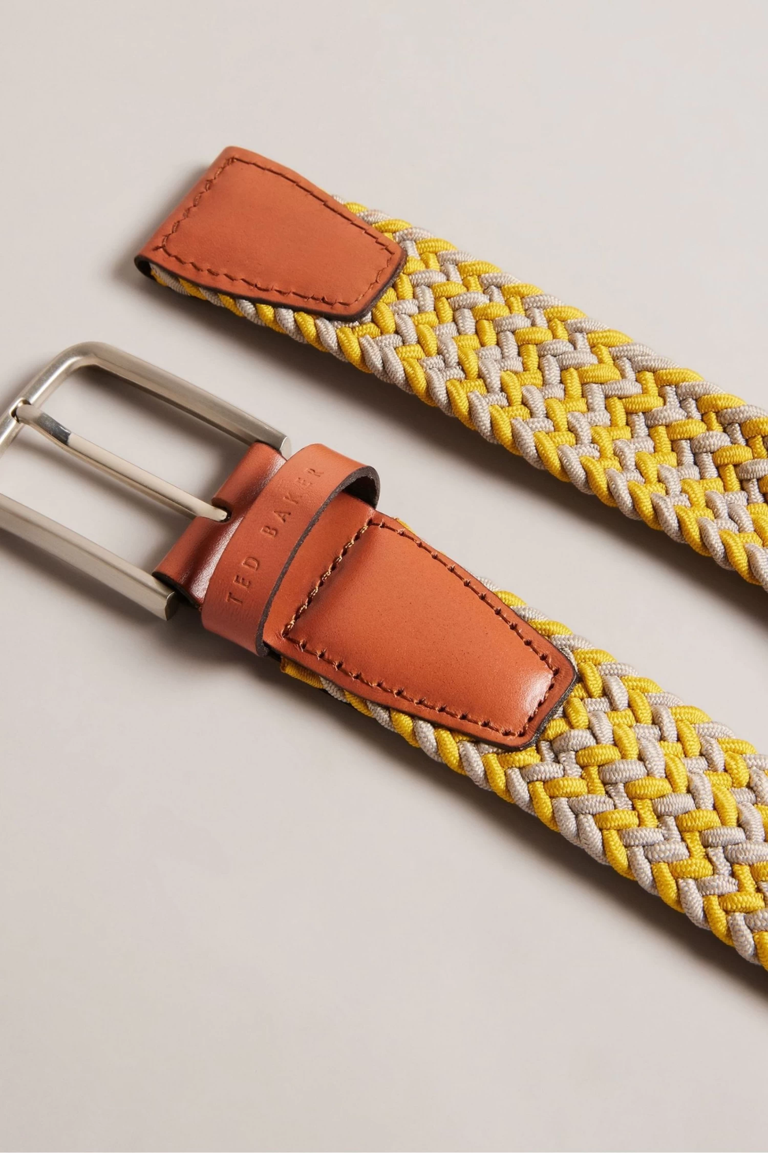 Ted Baker Yellow Callen Woven Elastic Belt - Image 2