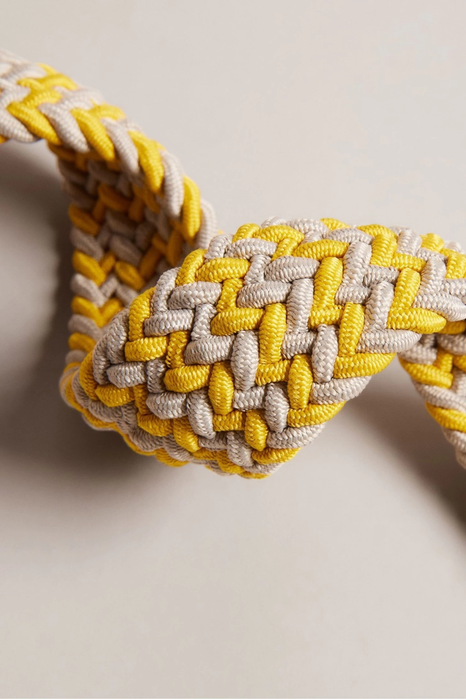 Ted Baker Yellow Callen Woven Elastic Belt - Image 3