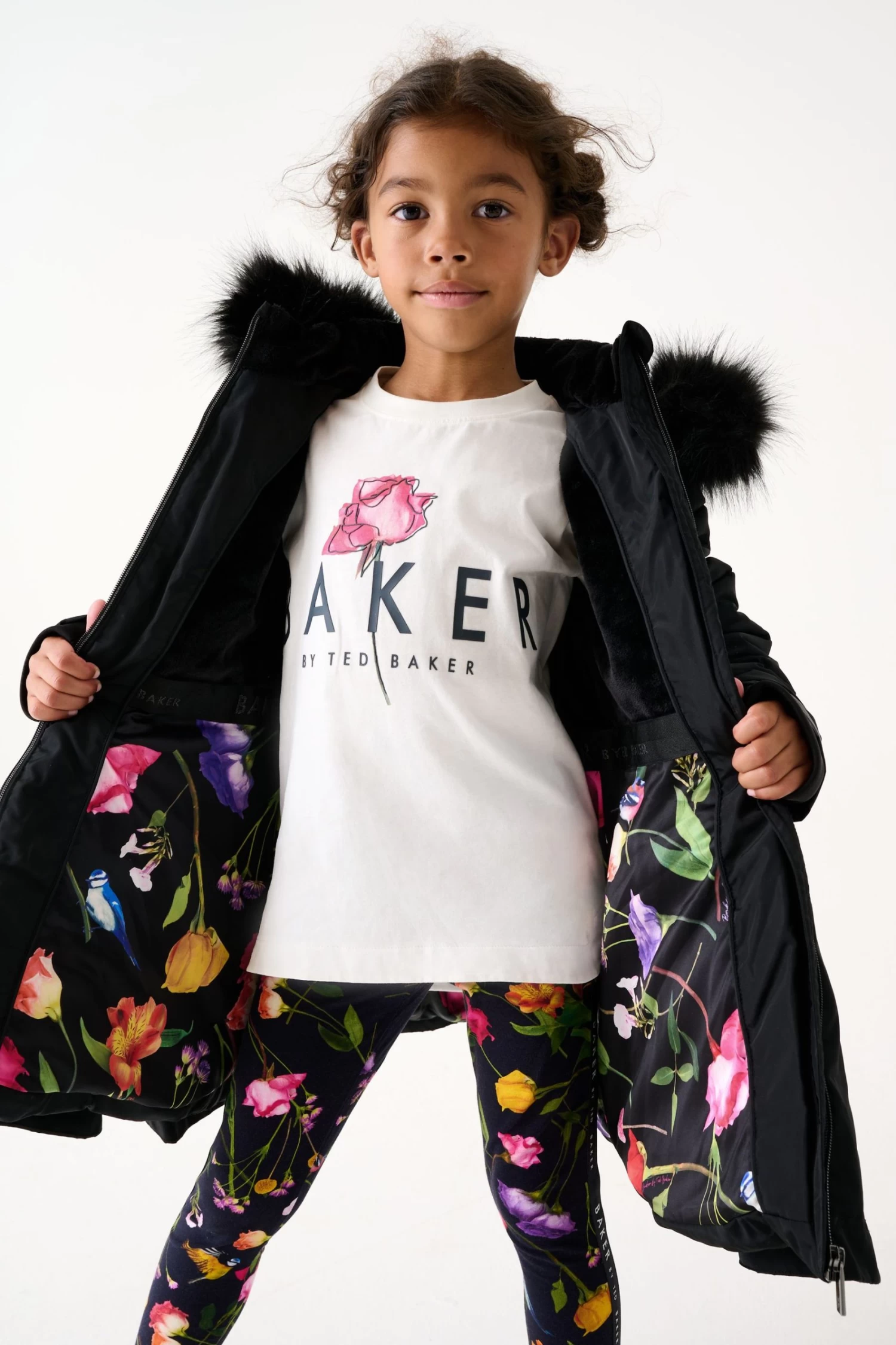 Baker By Ted Baker Black Skirted Coat - Image 2