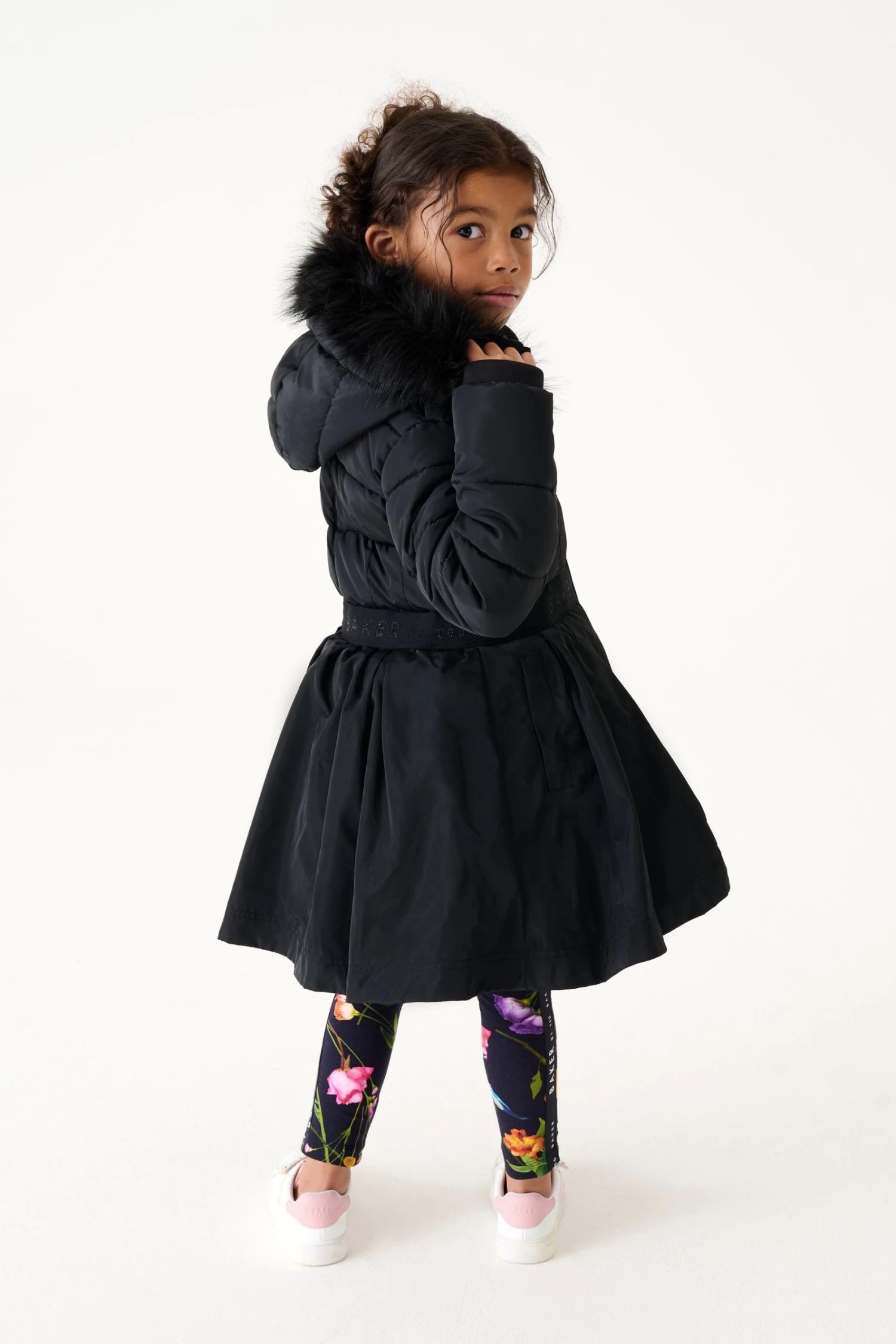 Baker By Ted Baker Black Skirted Coat - Image 3