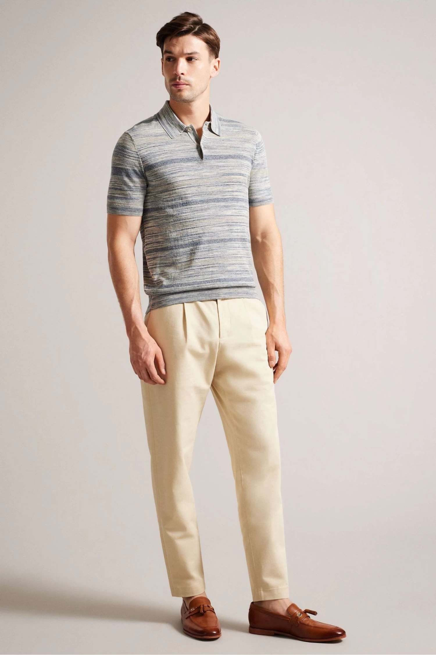 Ted Baker Natural Ainsly Leather Loafers With Hardware - Image 5