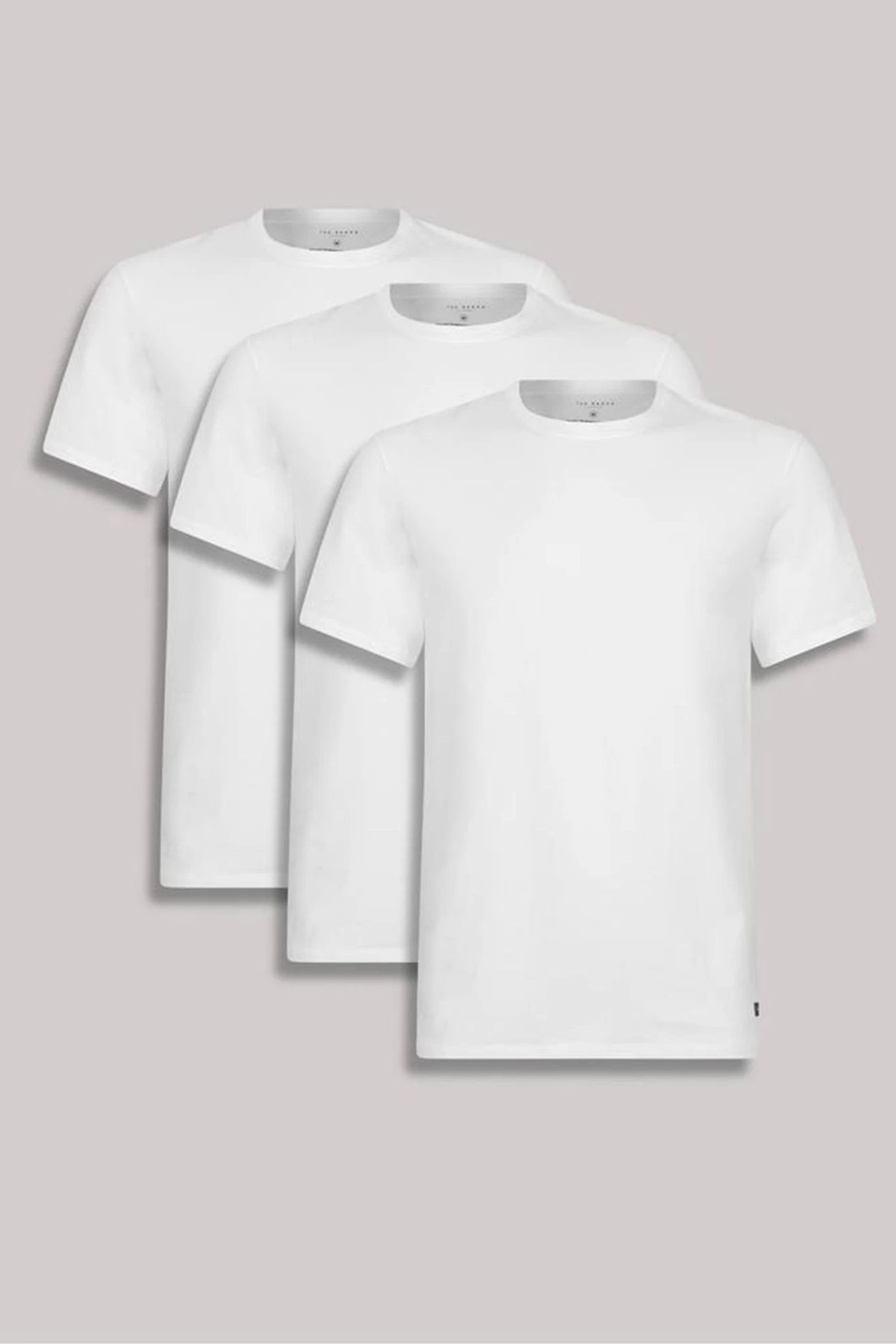 Ted Baker White Crew Neck T-Shirts 3 Pack