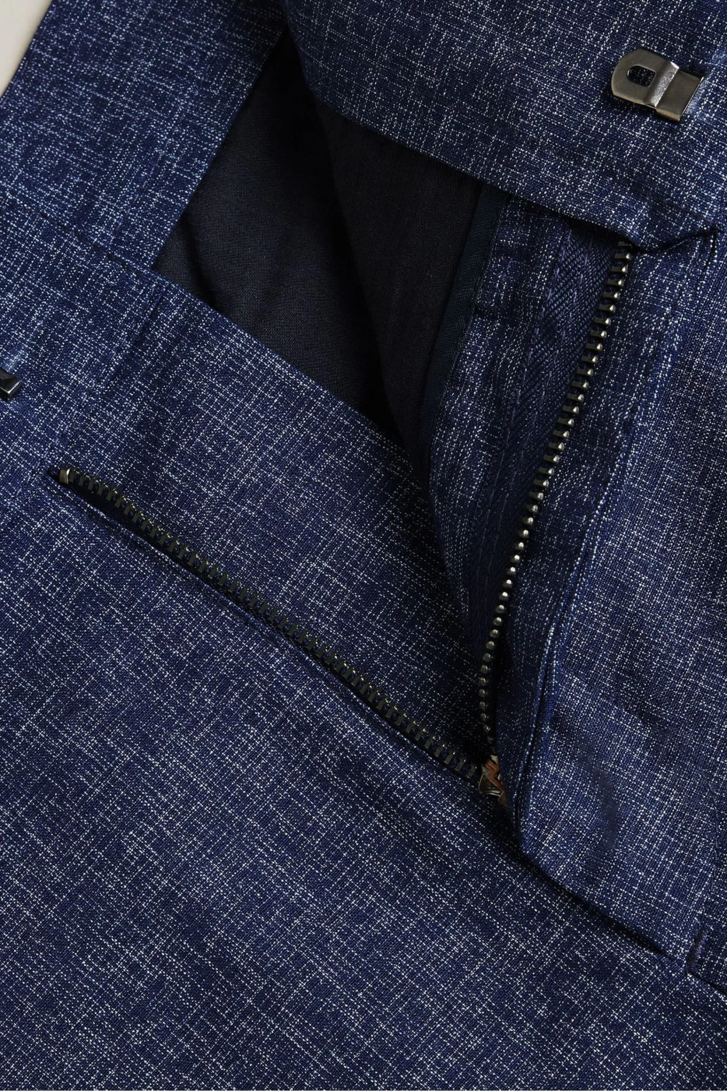 Ted Baker Navy Galera Semi-Plain Shorts - Image 4