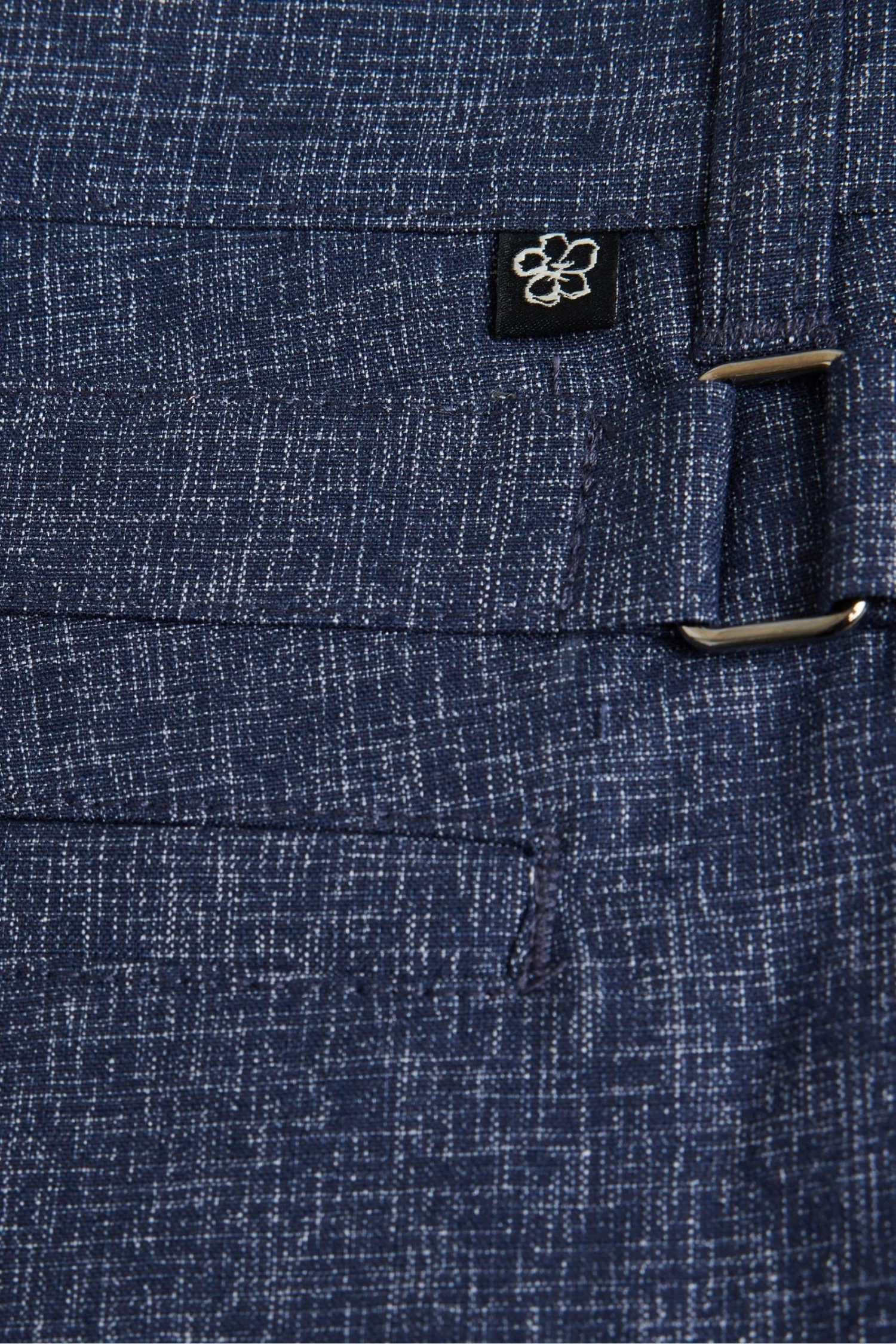 Ted Baker Navy Galera Semi-Plain Shorts - Image 5