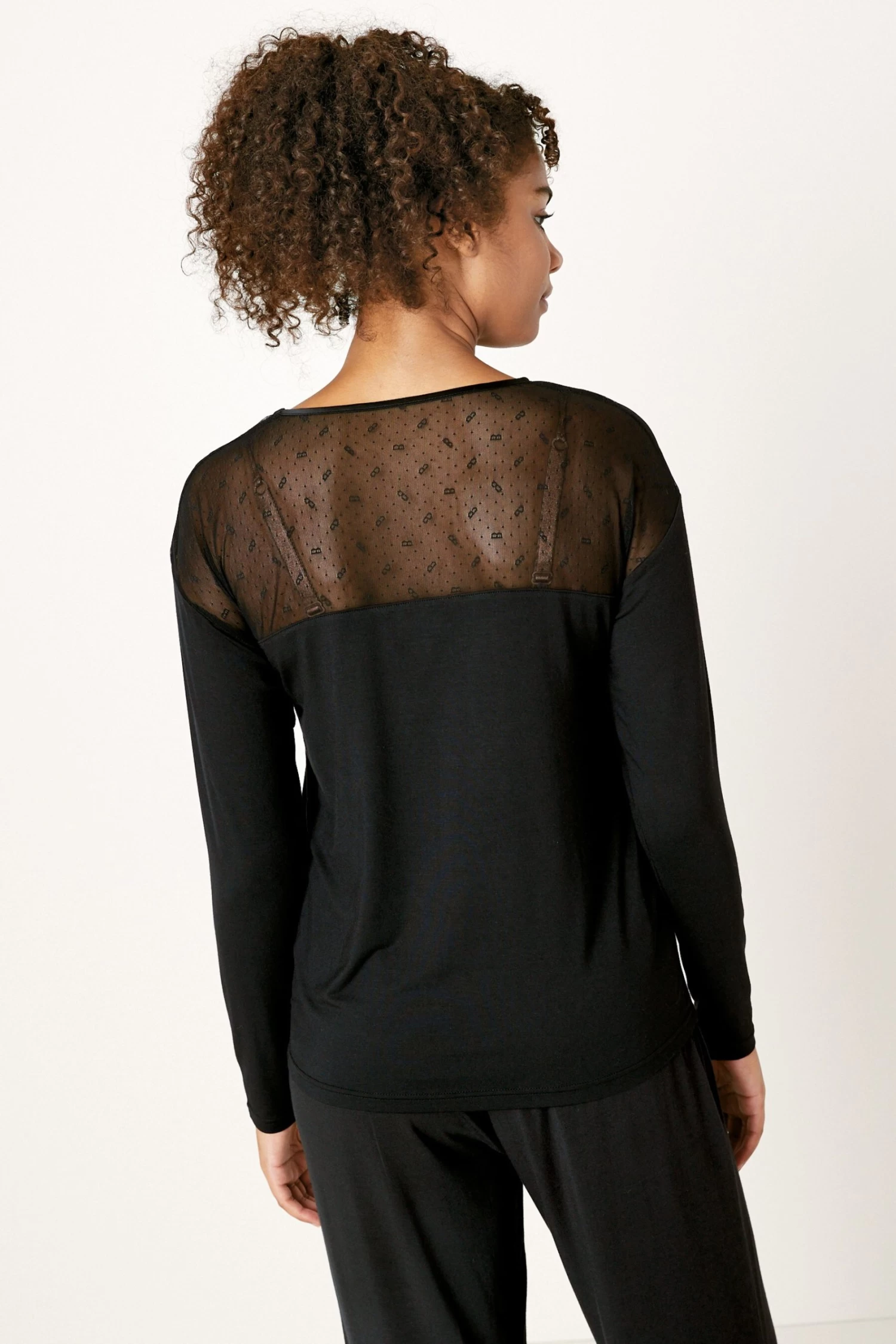 B By Ted Baker Modal Long Sleeve T-Shirt - Image 4