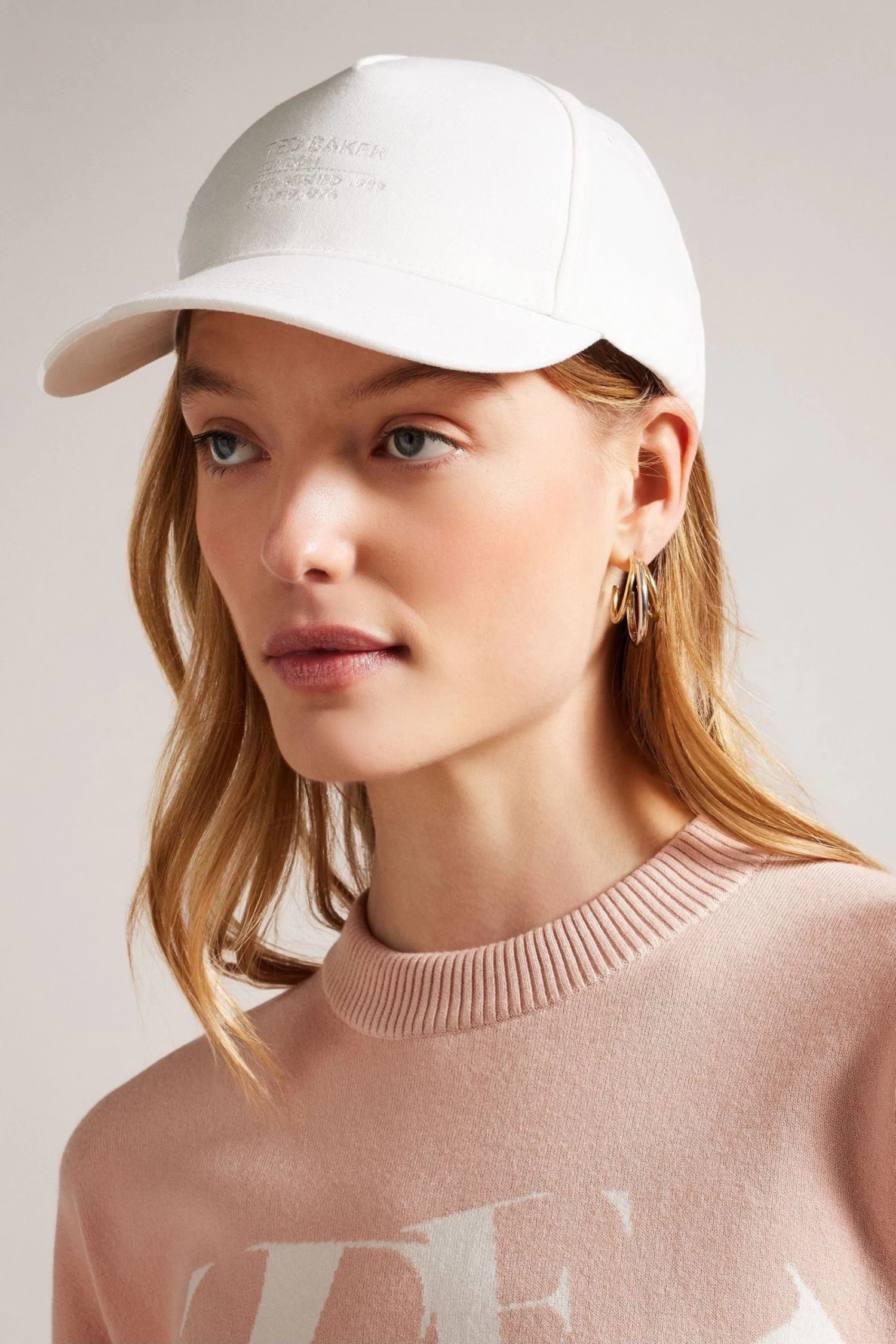 Ted Baker Cream Cathy Branded Canvas Cap - Image 7
