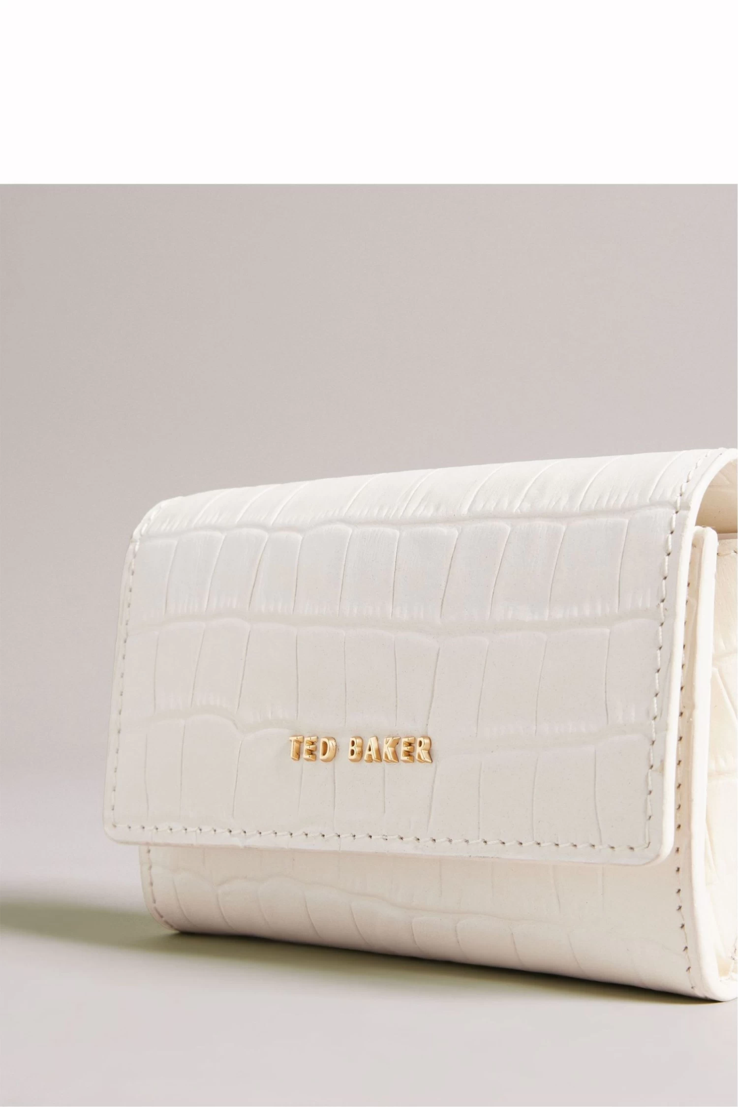 Ted Baker Cream Sten Imitation Croc Small Purse - Image 3