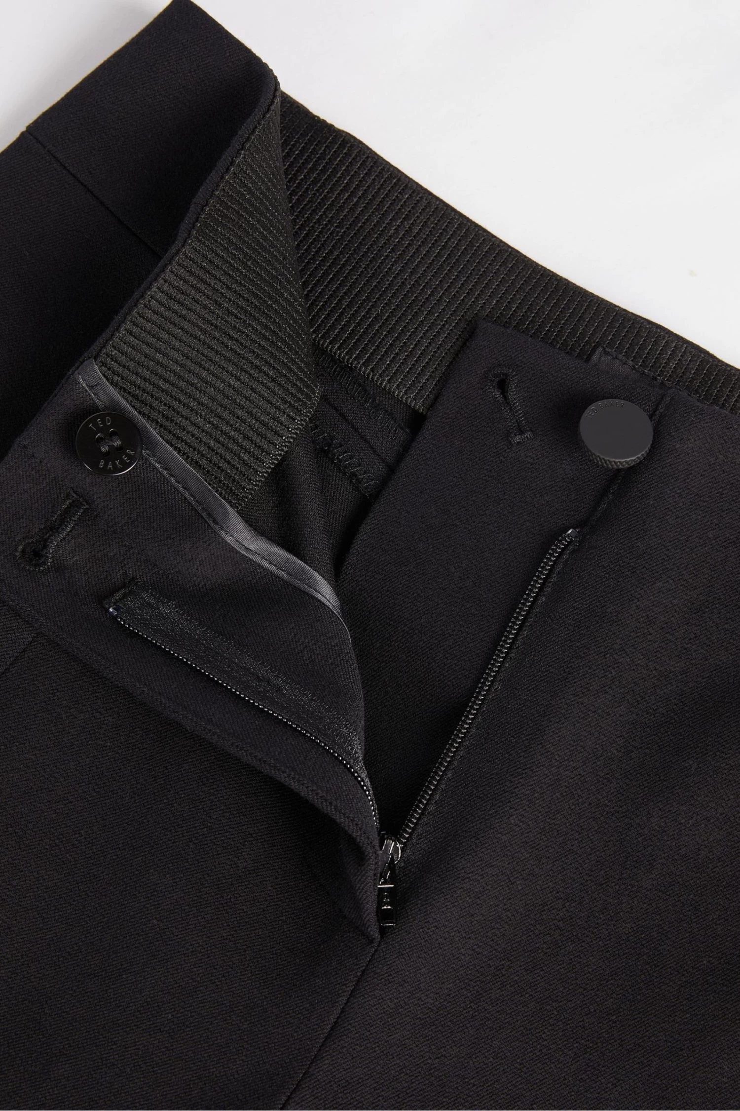 Ted Baker Black Ozete Split Front Detail Trousers - Image 5