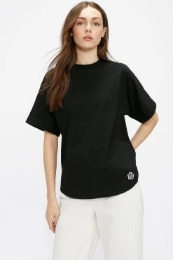 Ted Baker Black Erisana Easy Fit Grown Up Sleeve T-Shirt