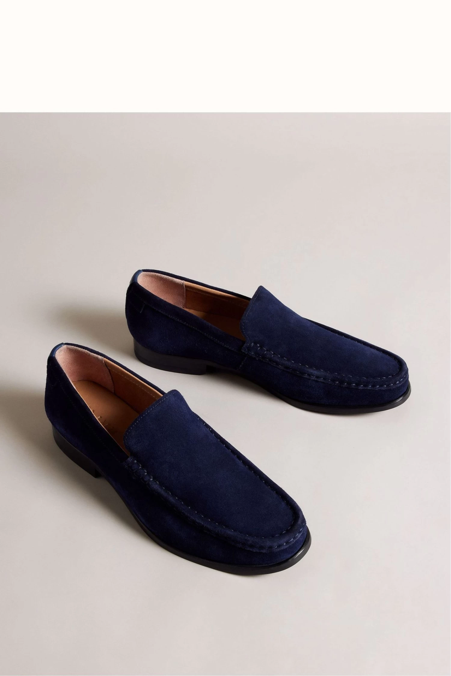 Ted Baker Blue Labis Suede Formal Penny Loafers - Image 2