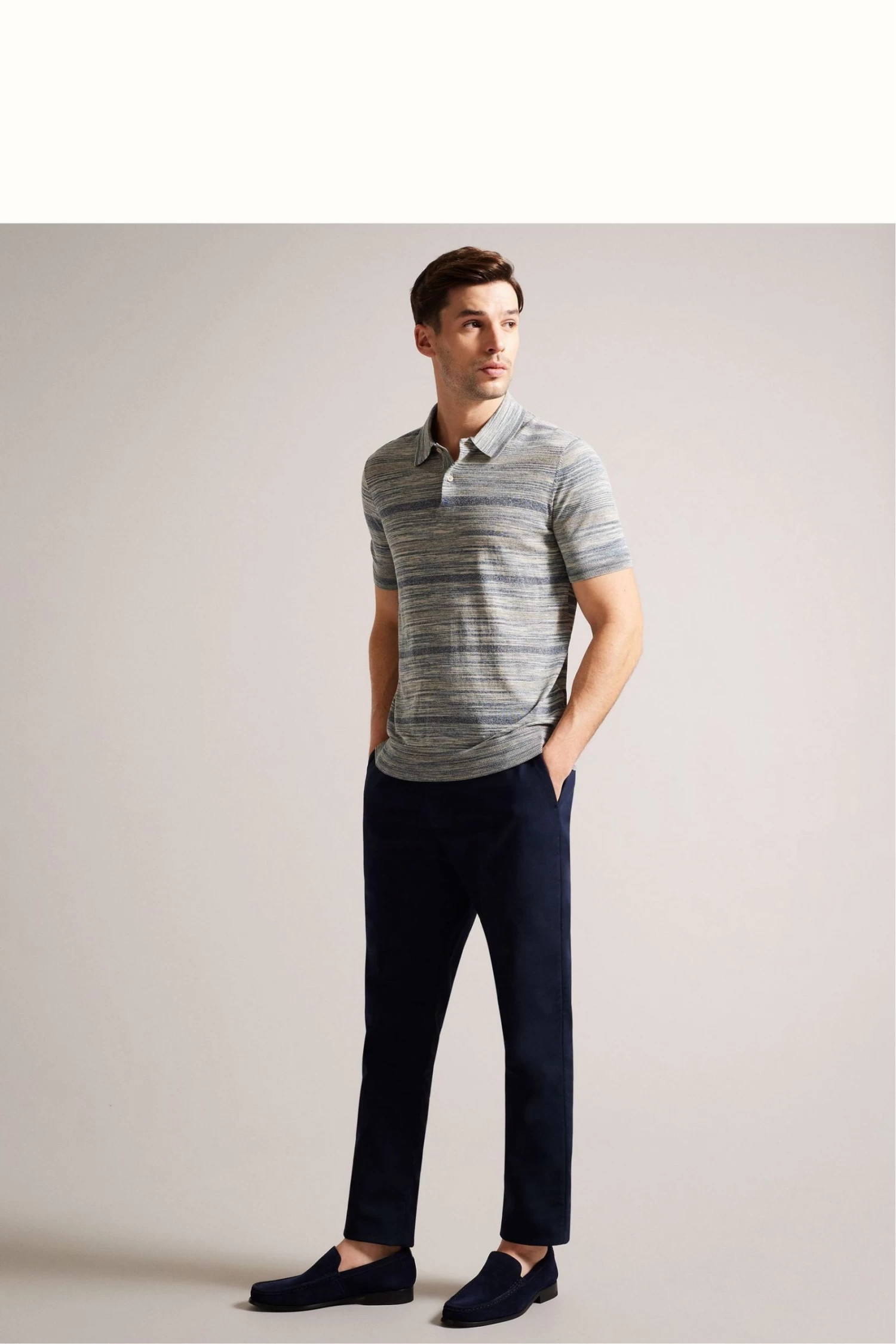 Ted Baker Blue Labis Suede Formal Penny Loafers - Image 5