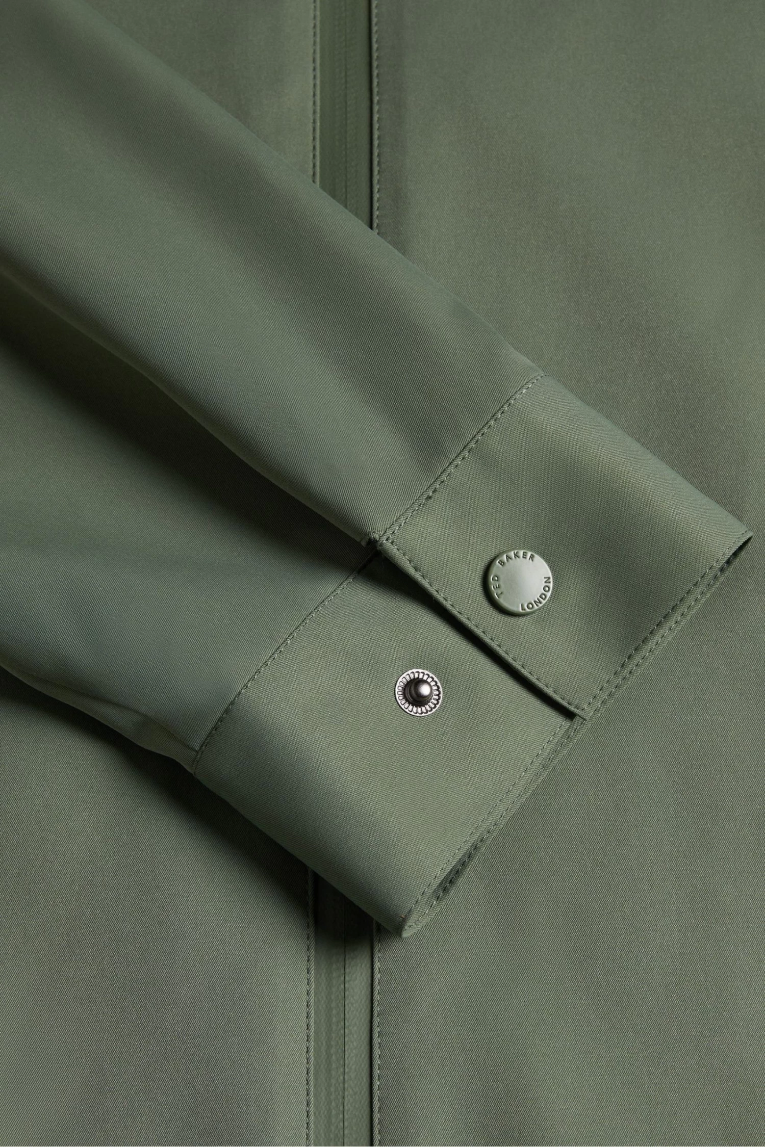 Ted Baker Green Arzona Smart Nylon Funnel Neck Bomber Jacket - Image 6