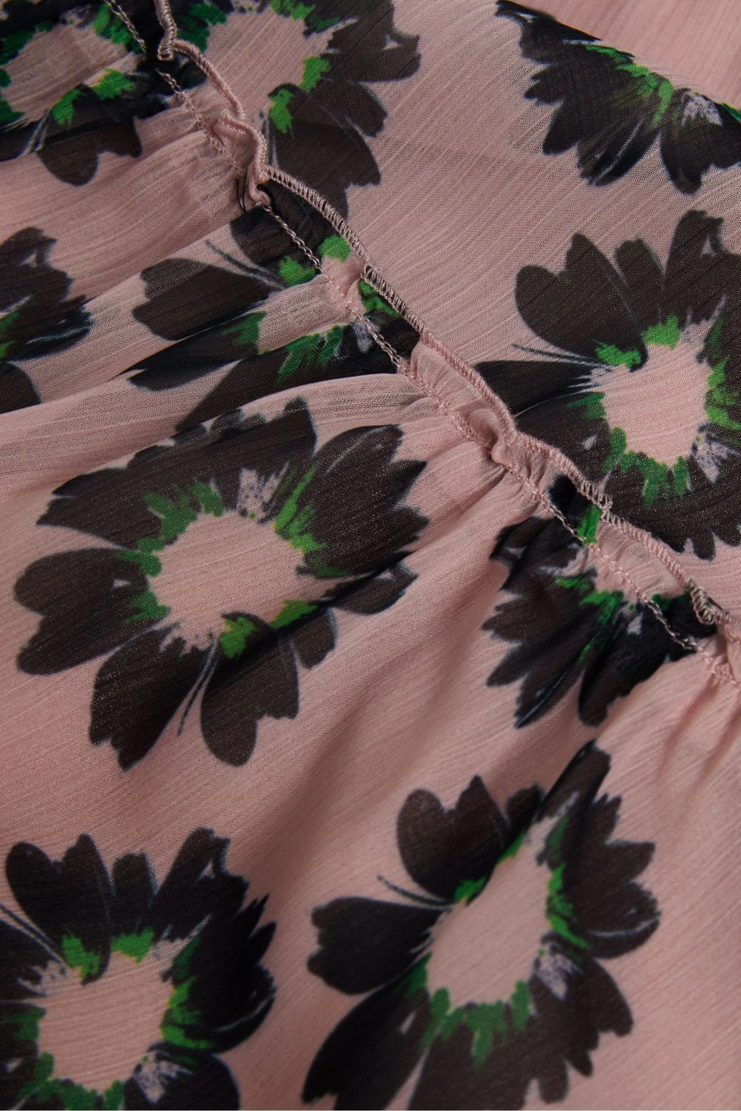 Ted Baker Pink Lucieey Fit And Flare Tiered Mini Dress - Image 6