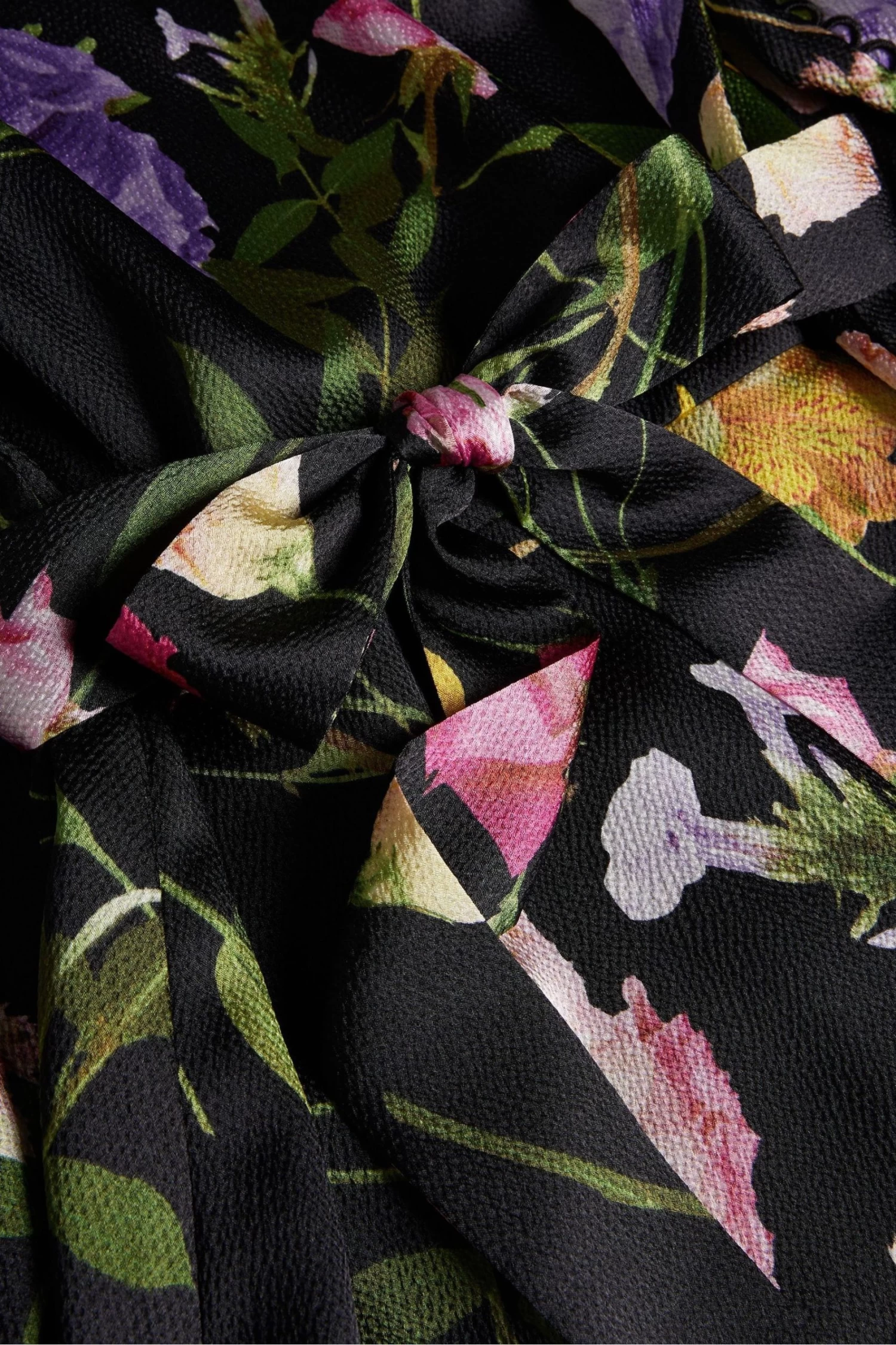 Ted Baker Arianya Blouson Sleeve Black Midi Dress - Image 7