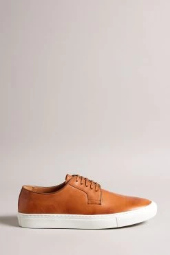 Ted Baker Natural Kantenb Tan Leather Derby Hybrid Shoes