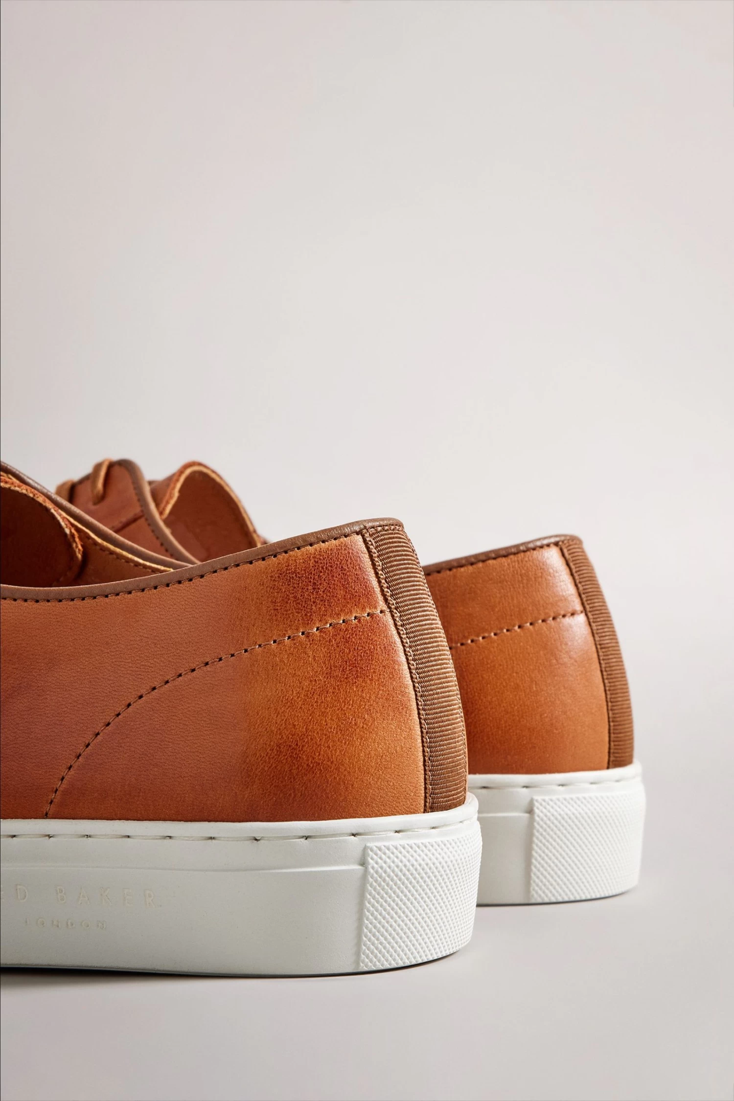 Ted Baker Natural Kantenb Tan Leather Derby Hybrid Shoes - Image 3
