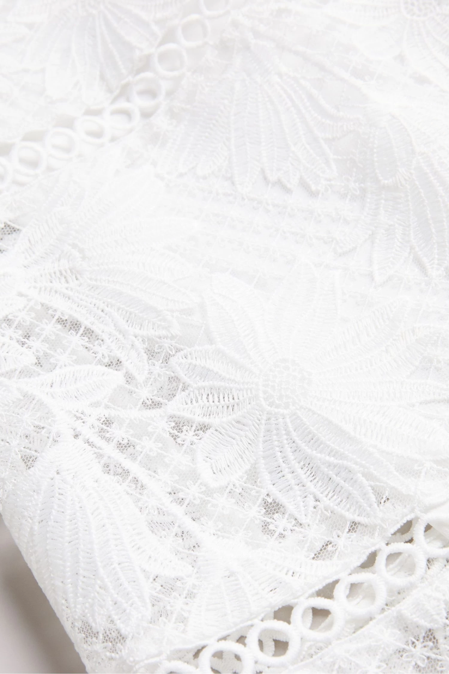 Ted Baker Lydiiha Fit And Flare Tiered Lace White Dress - Image 7