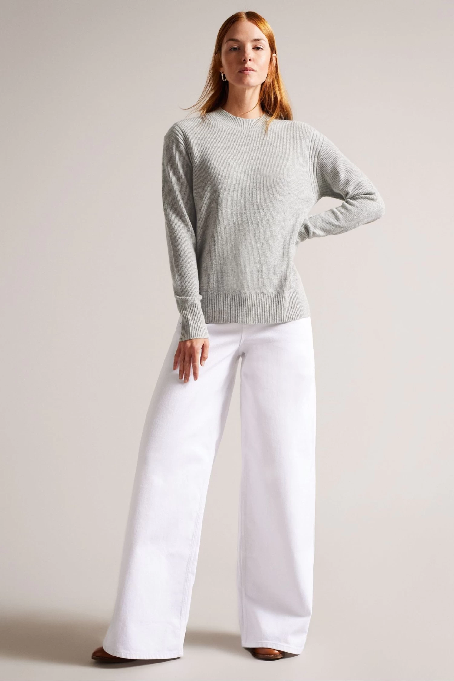 Ted Baker Rashell Cashmere Blend Crew Neck Sweater - Image 4
