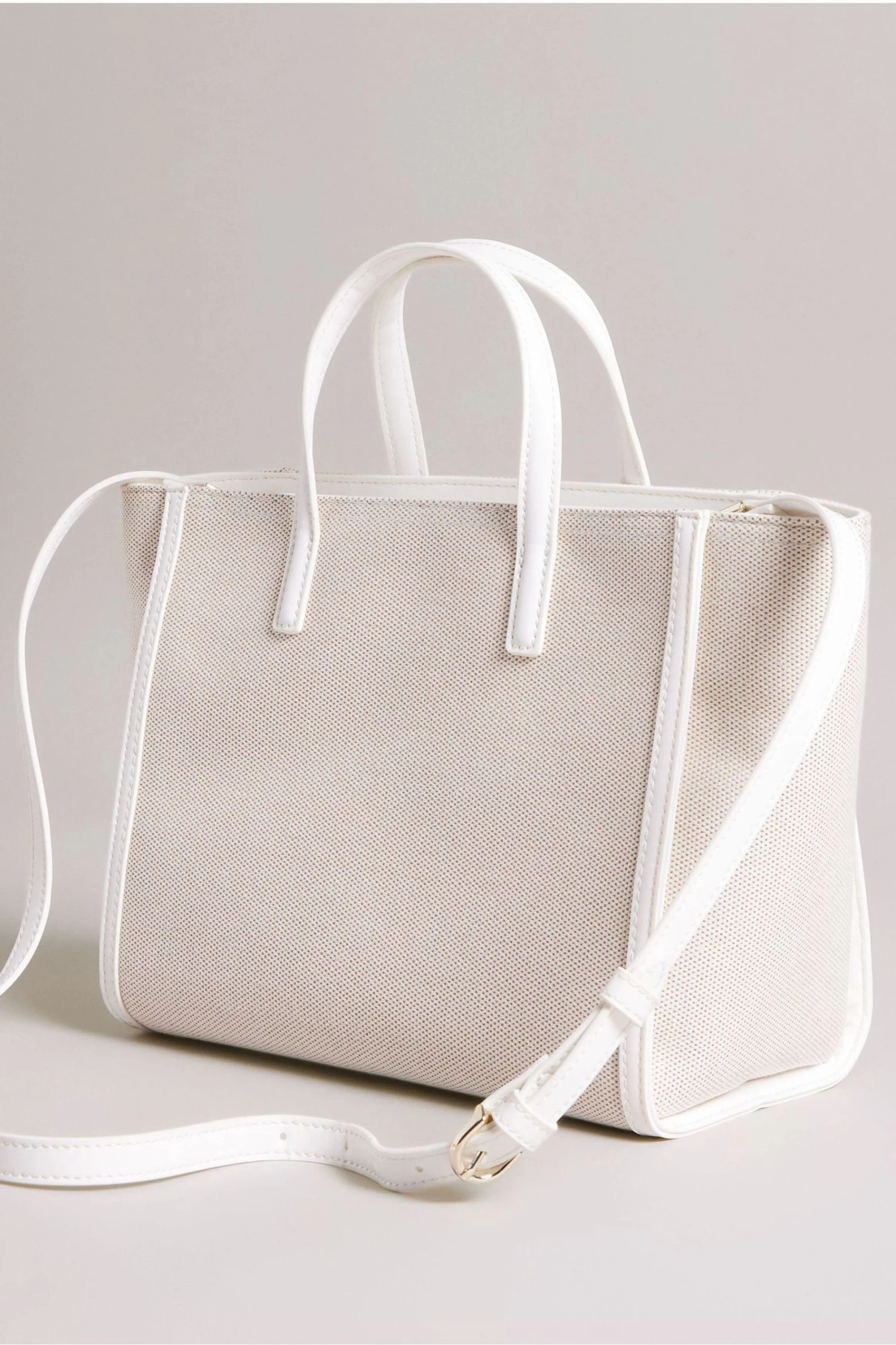 Ted Baker Aksanna Medium Canvas Tote White Bag - Image 2