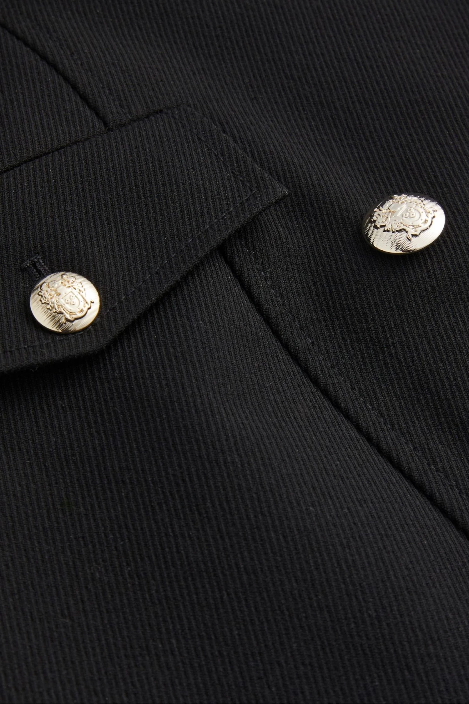 Ted Baker Calihad Double Breasted V-Neck Black Tuxedo Dress - Image 5