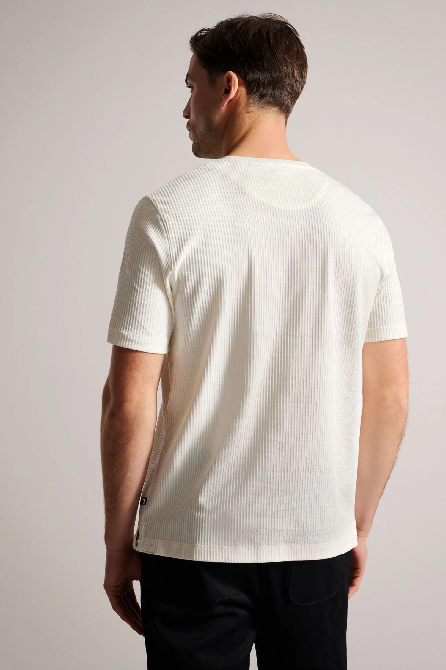 Ted Baker Rakes White Short Sleeve Regular Fit T-Shirt - Image 2