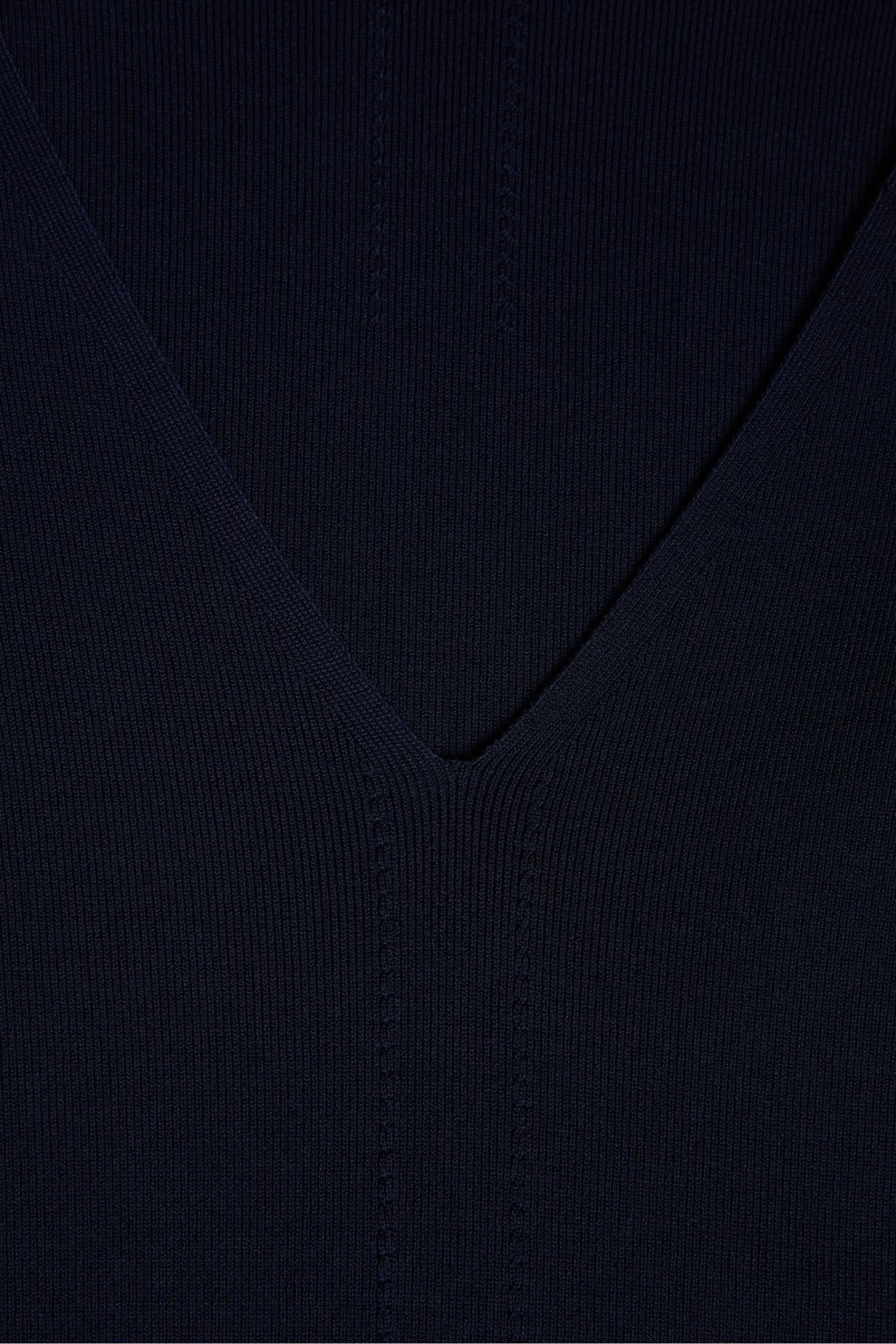Ted Baker Blue Cileste V-Neck Slim Fit Knit Top - Image 7