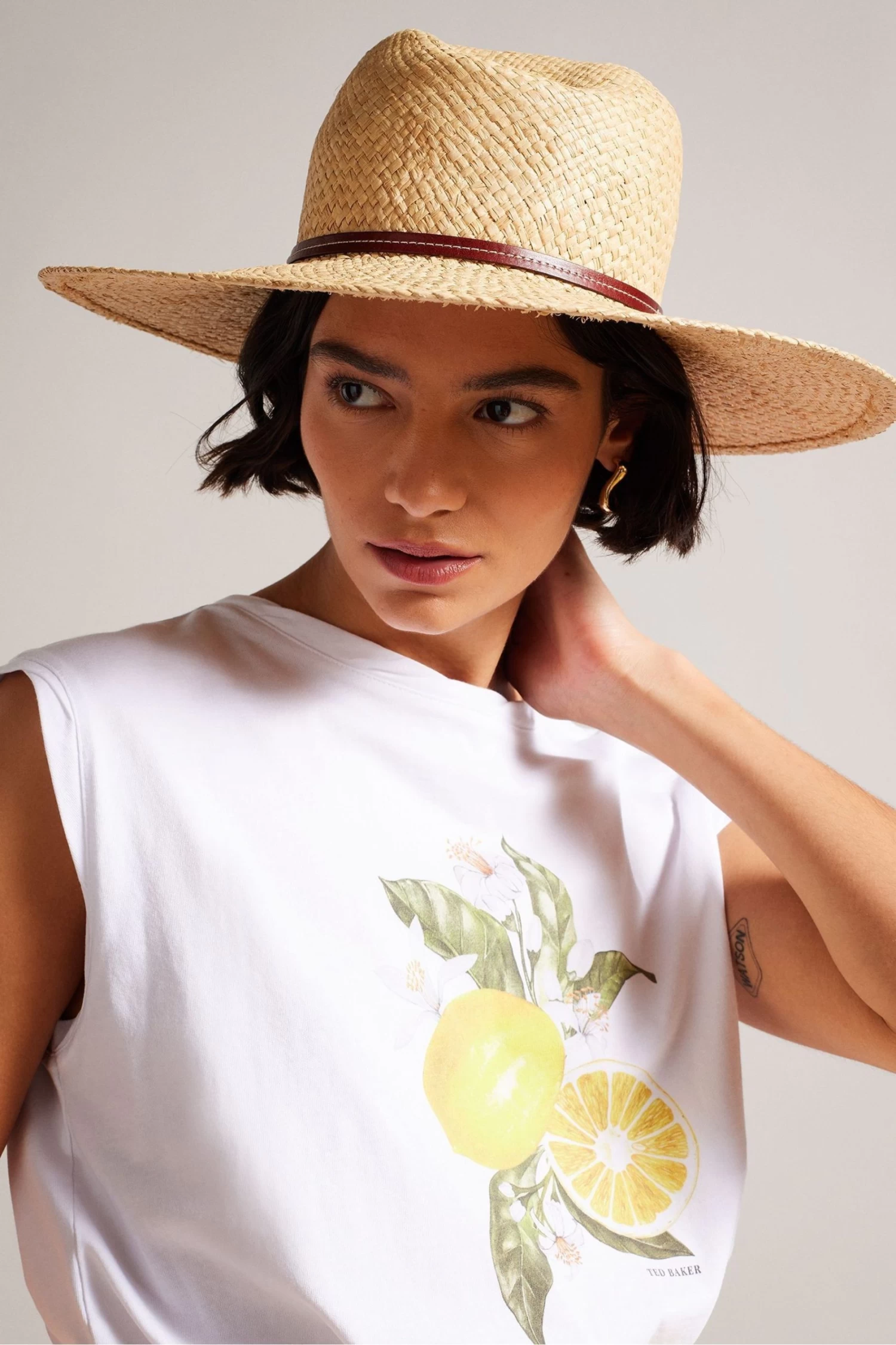 Ted Baker Natural Jenahh Straw Hat - Image 4