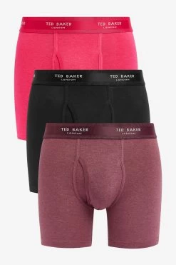 Ted Baker Black/Multi 3-Pack Cotton Boxer Briefs