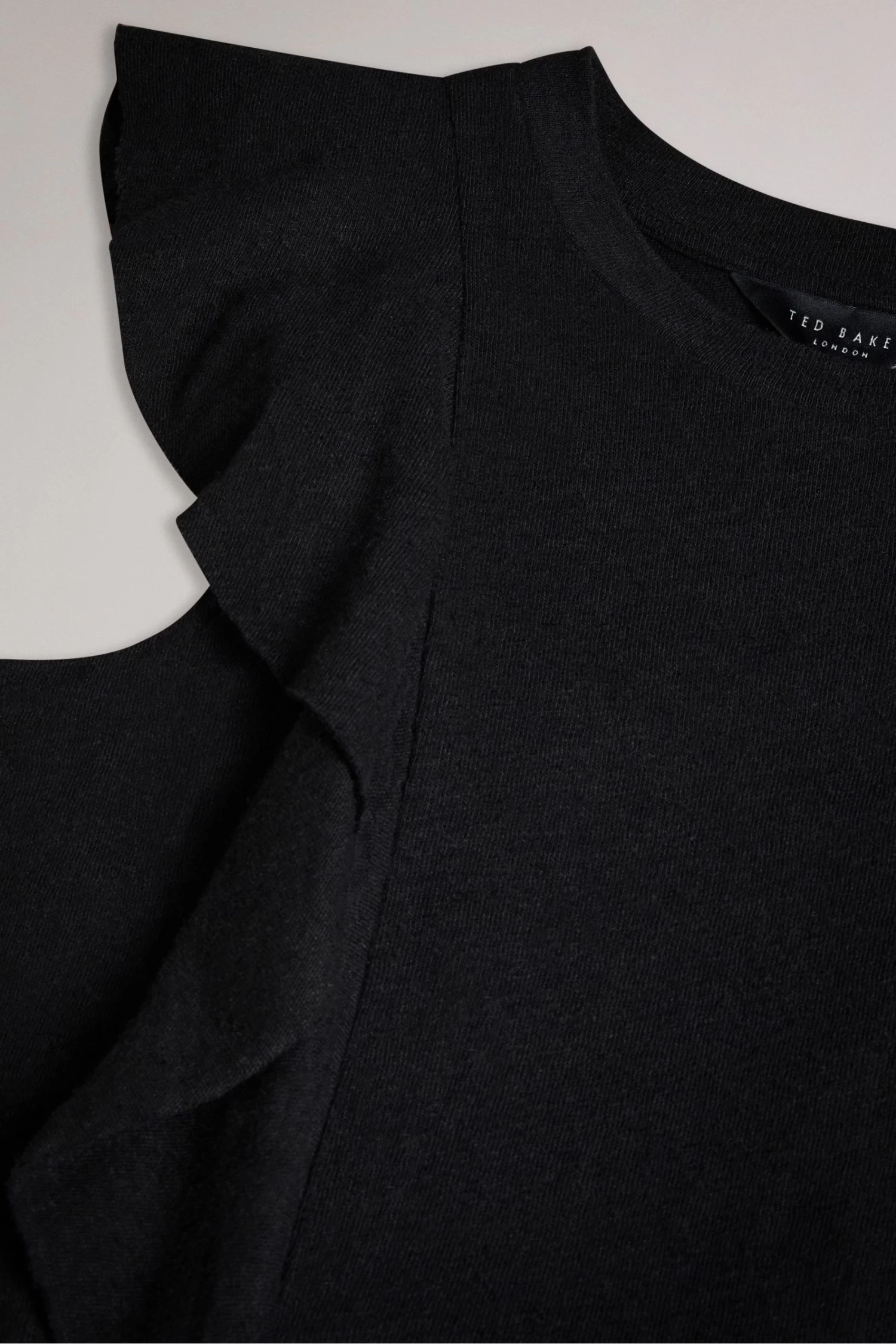 Ted Baker Kathley Black Frill Linen Vest - Image 6