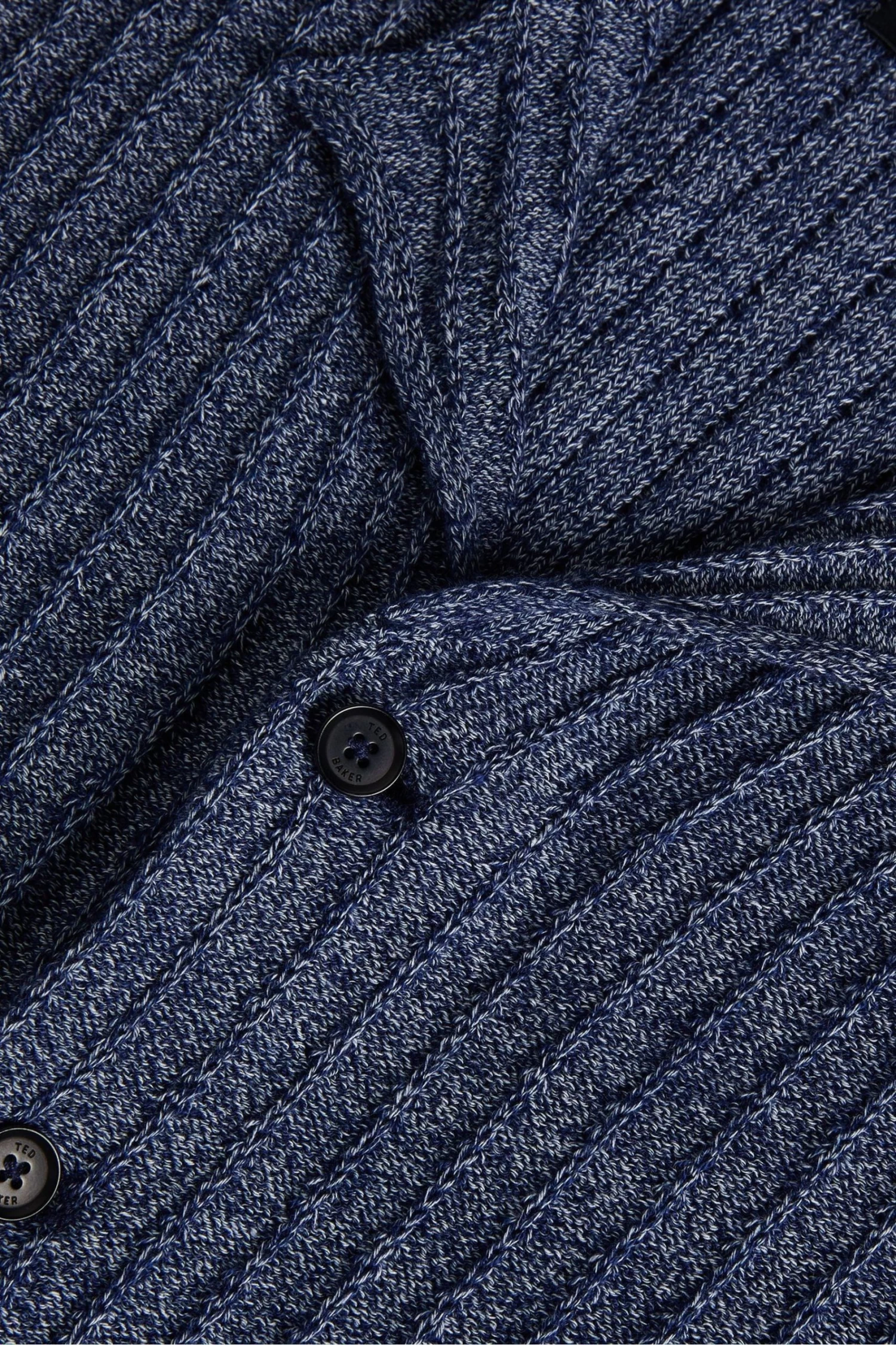 Ted Baker Blue Proof Short Sleeve Relaxed Fit Knitted Shirt - Image 7