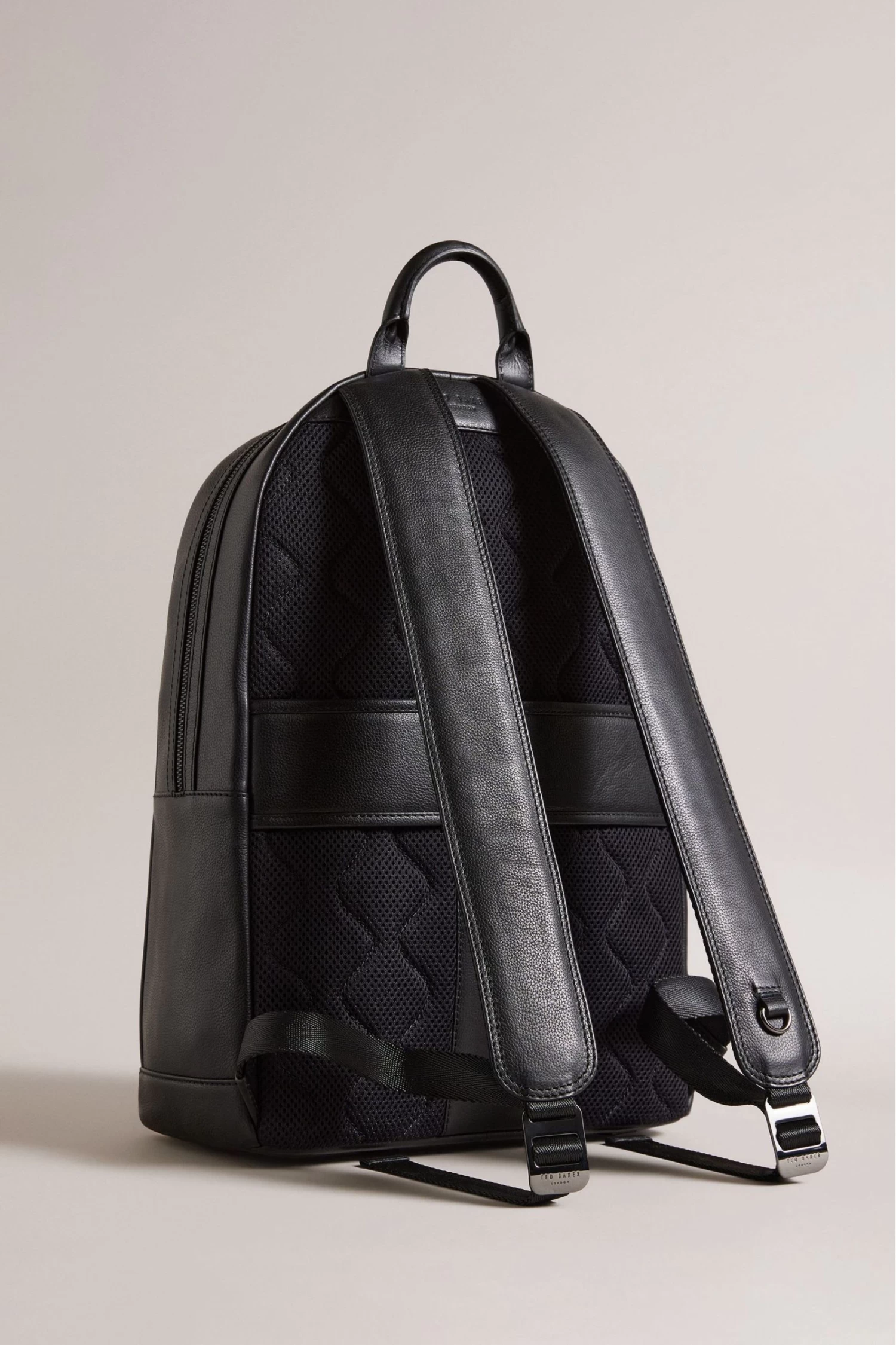 Ted Baker Convoy Black Texture Leather Backpack - Image 2