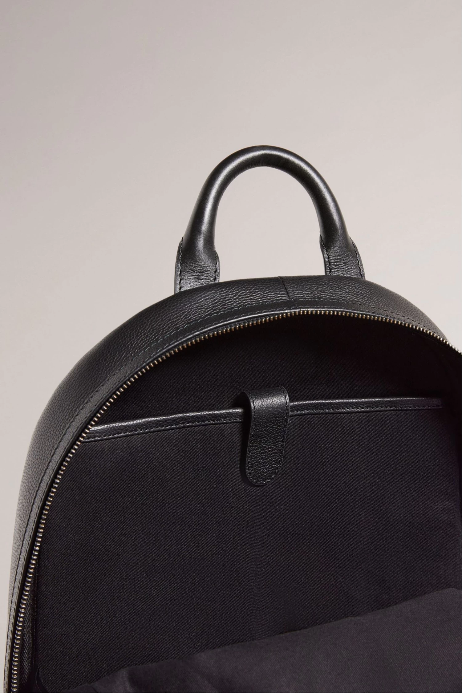 Ted Baker Convoy Black Texture Leather Backpack - Image 3