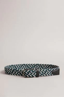 Ted Baker Black Strech Woven Elastic Belt