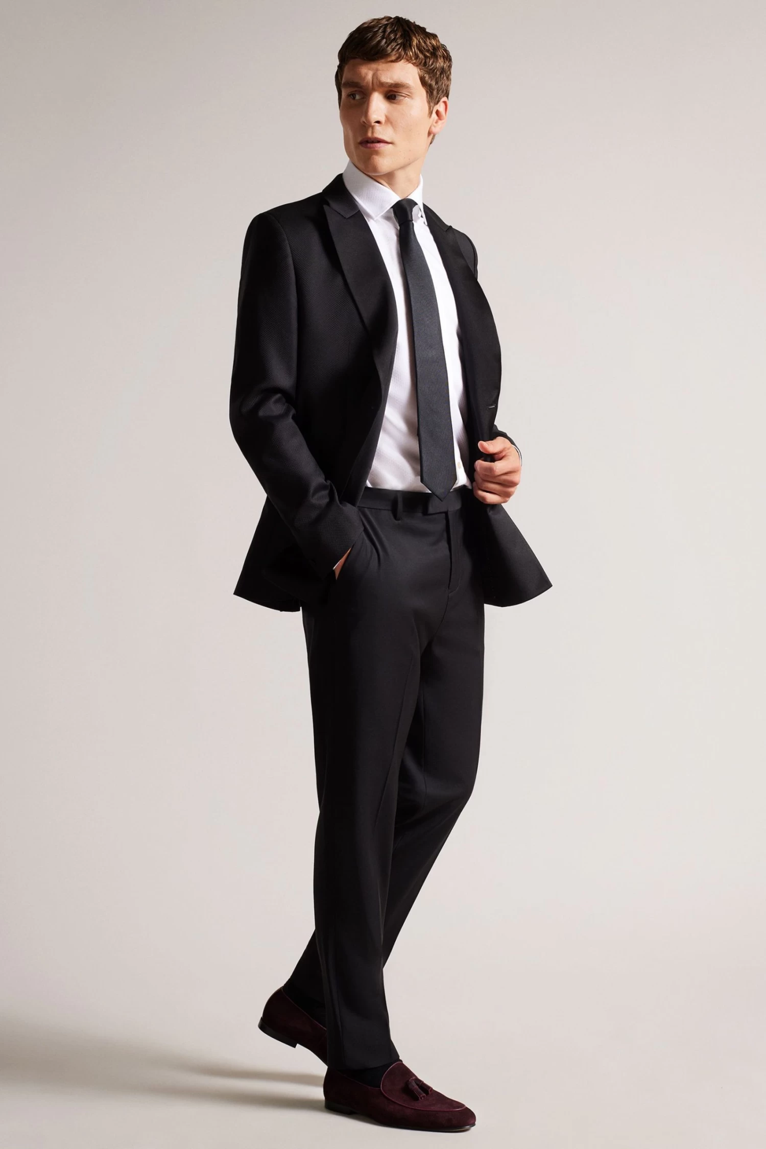 Ted Baker Red Erol Long Sleeved Oxblood Suede Dressy Loafers - Image 4