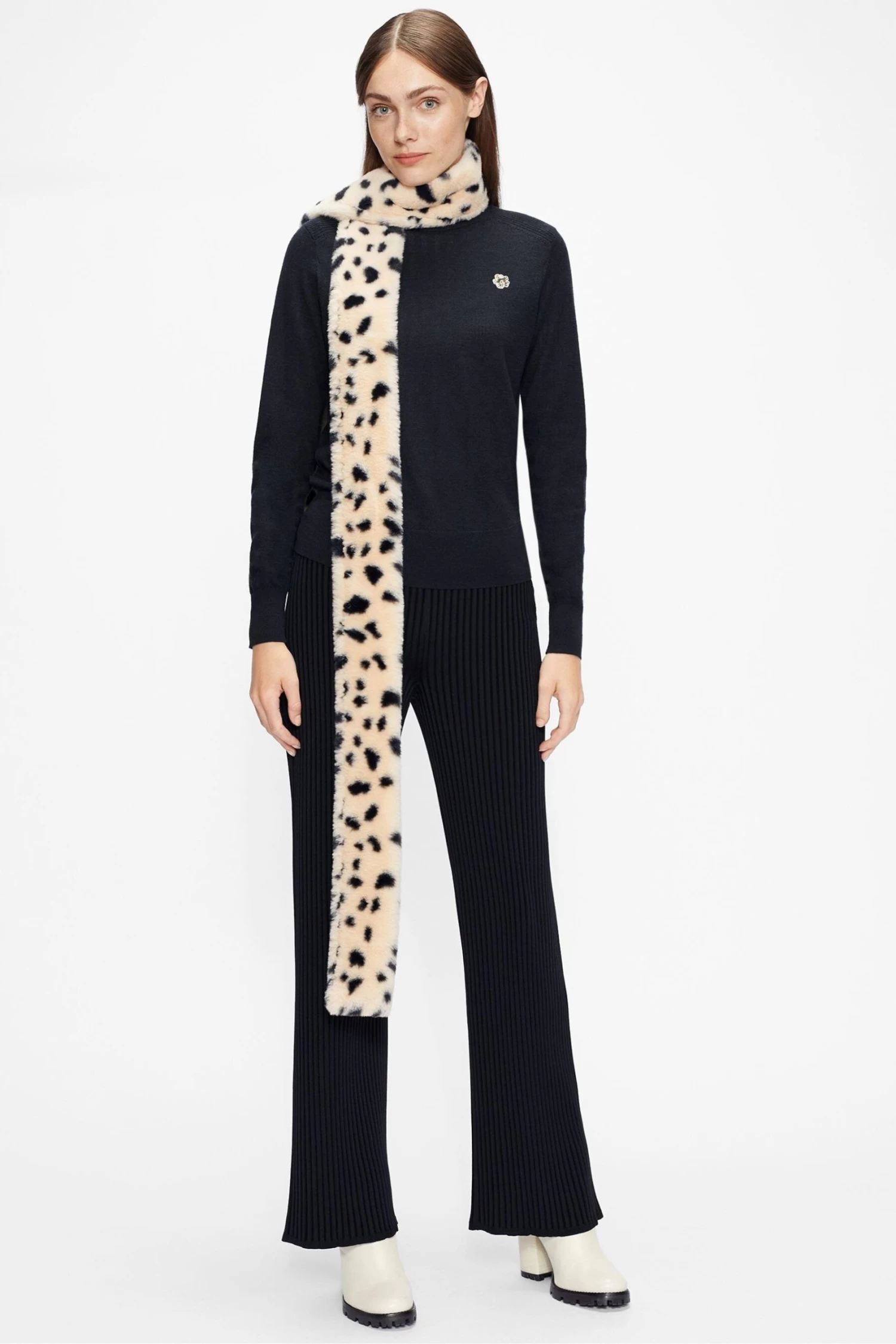 Ted Baker Blue Averiii Merino Edit Crew Neck Jumper - Image 3