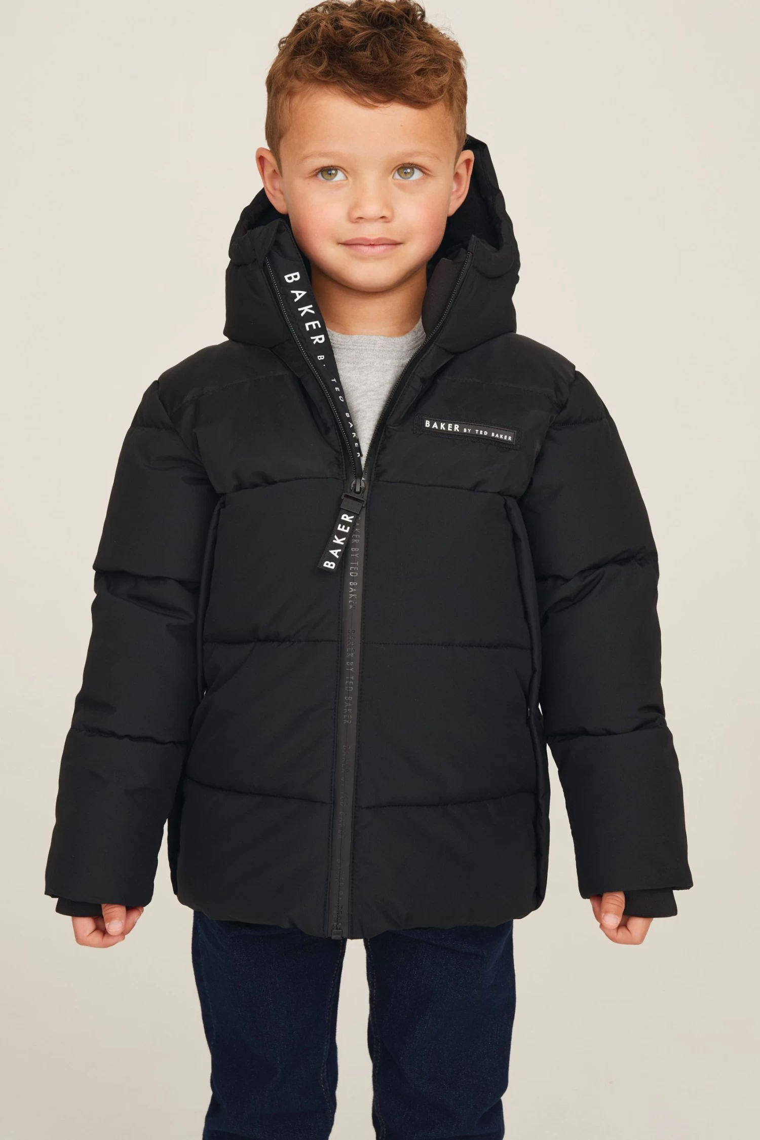 Baker By Ted Baker Black Padded Coat