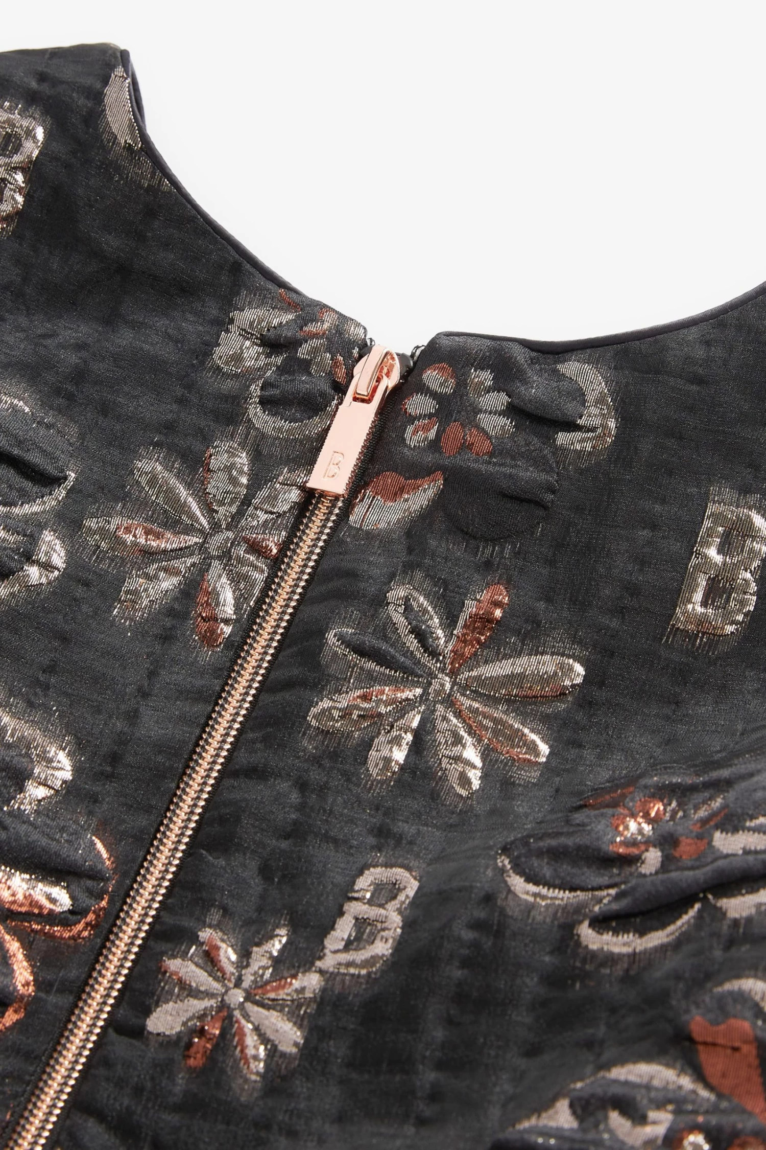 Baker By Ted Baker Black Jacquard Dress - Image 10